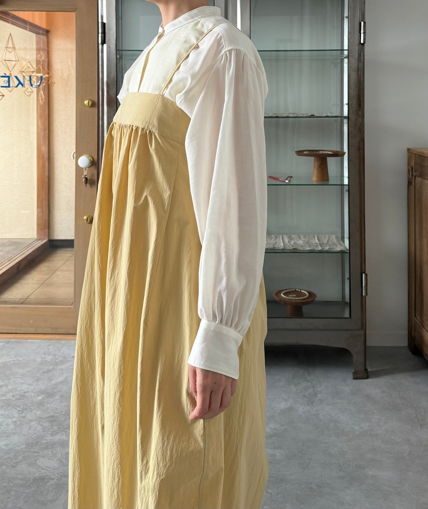 Shirring wide all-in-one C/P (Yellow)