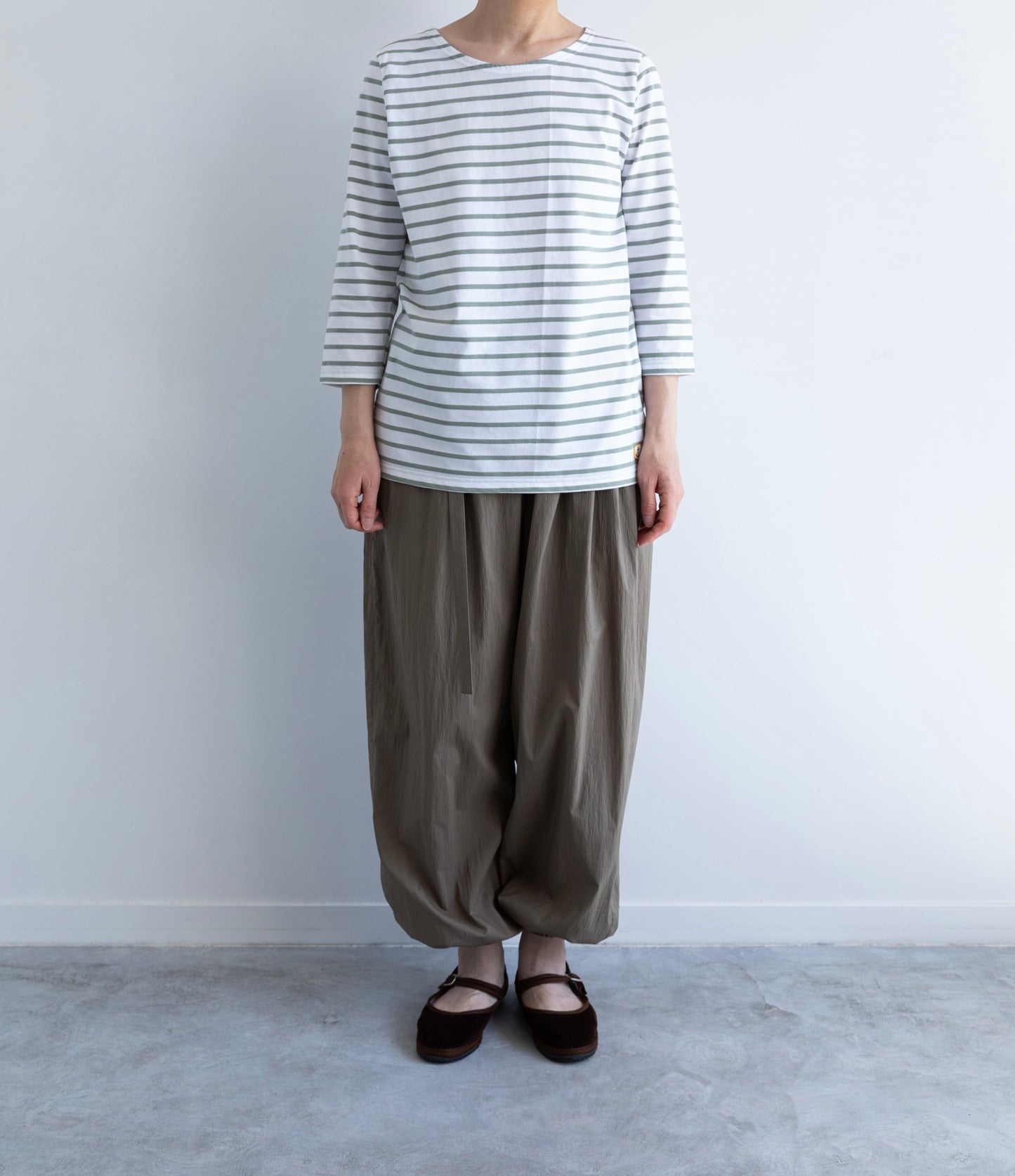 MANCHE 3/4 (BLANC / SHADOW FEMME) Armor lux ボーダー 通販 取扱店