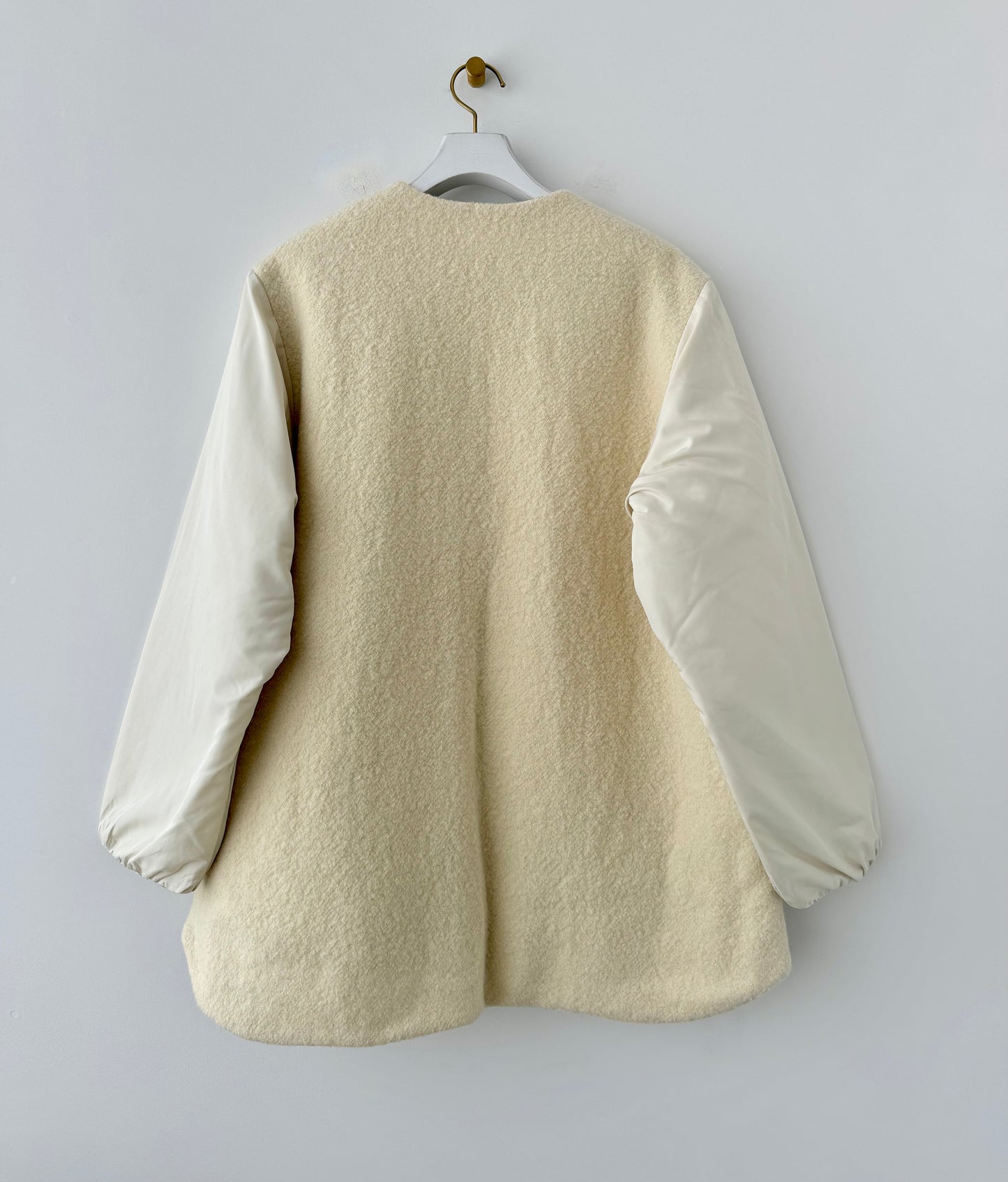 リバティリバーシブルコート (アイボリー) Porter des boutons ポルテデブトン 通販 取扱店
