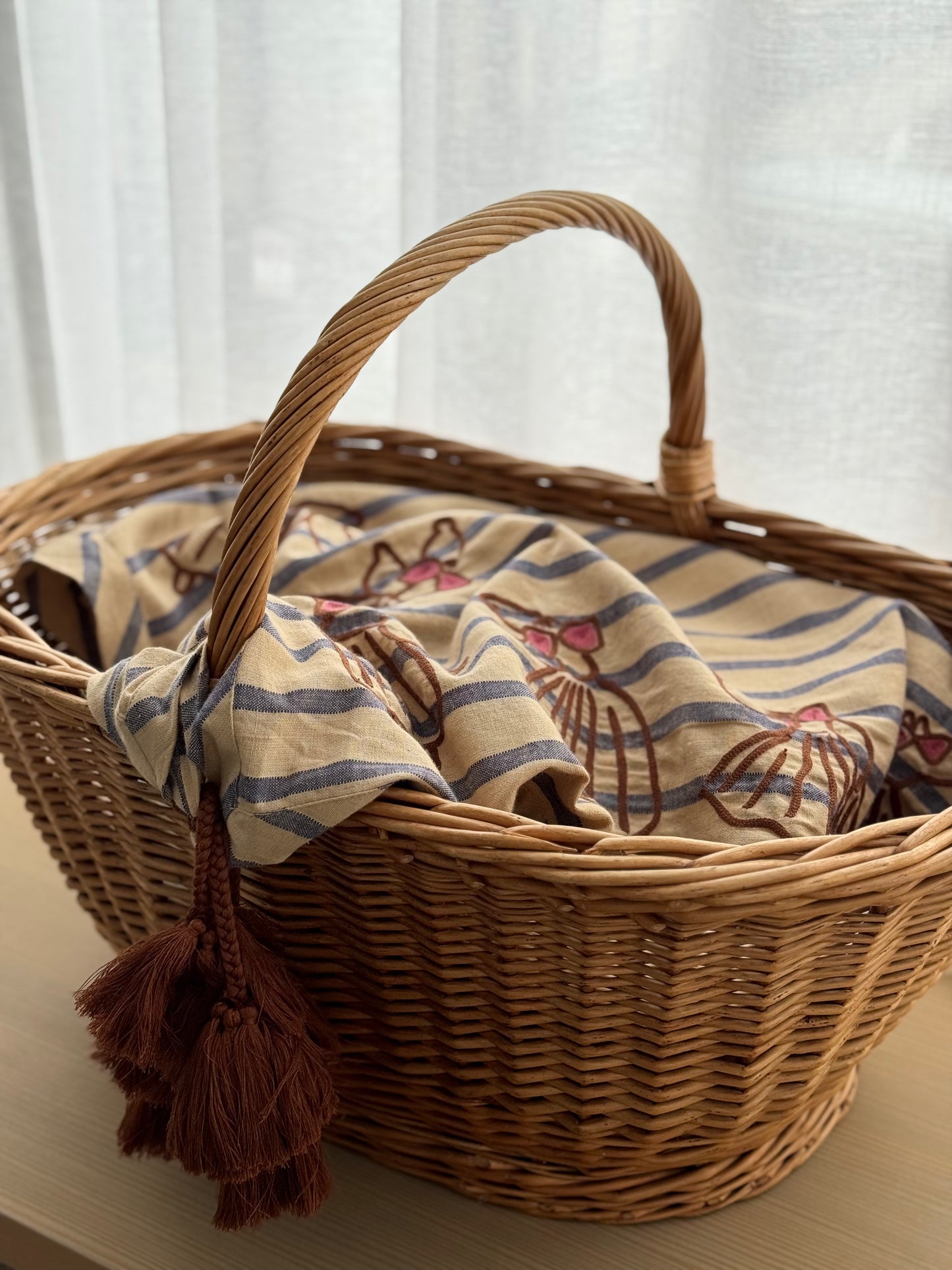 TASSEL SCARF (DANSE EMBROIDERY) BUNON ブノン スカーフ 通販 取扱店