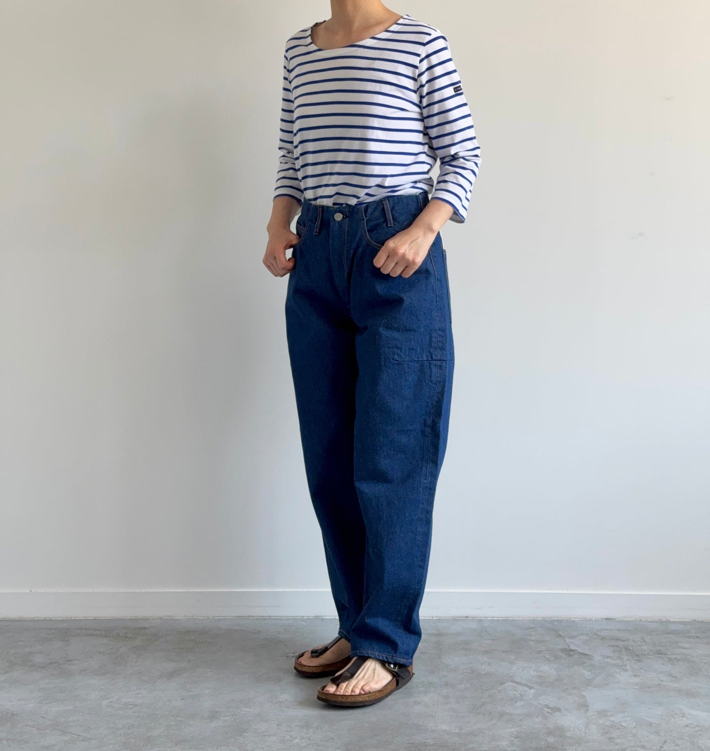 MANCHE 3/4 (BLANC / ÉTOILE FEMME) Armor lux ボーダー 通販 取扱店