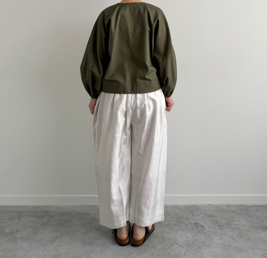 VOLUME SLEEVE PULLOVER (OLIVE) TENNE HANDCRAFTED MODERN ブラウス 通販 取扱店