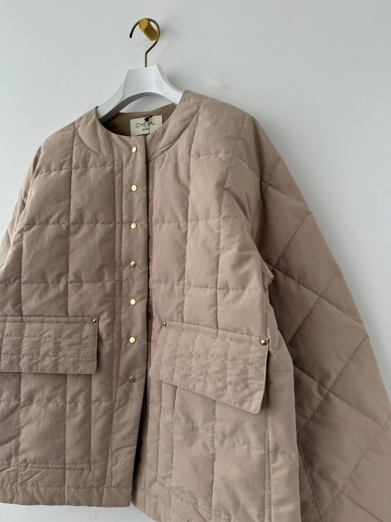 キルトのドルマンJK (BEIGE) CHEVAL plus ジャケット 通販 取扱店