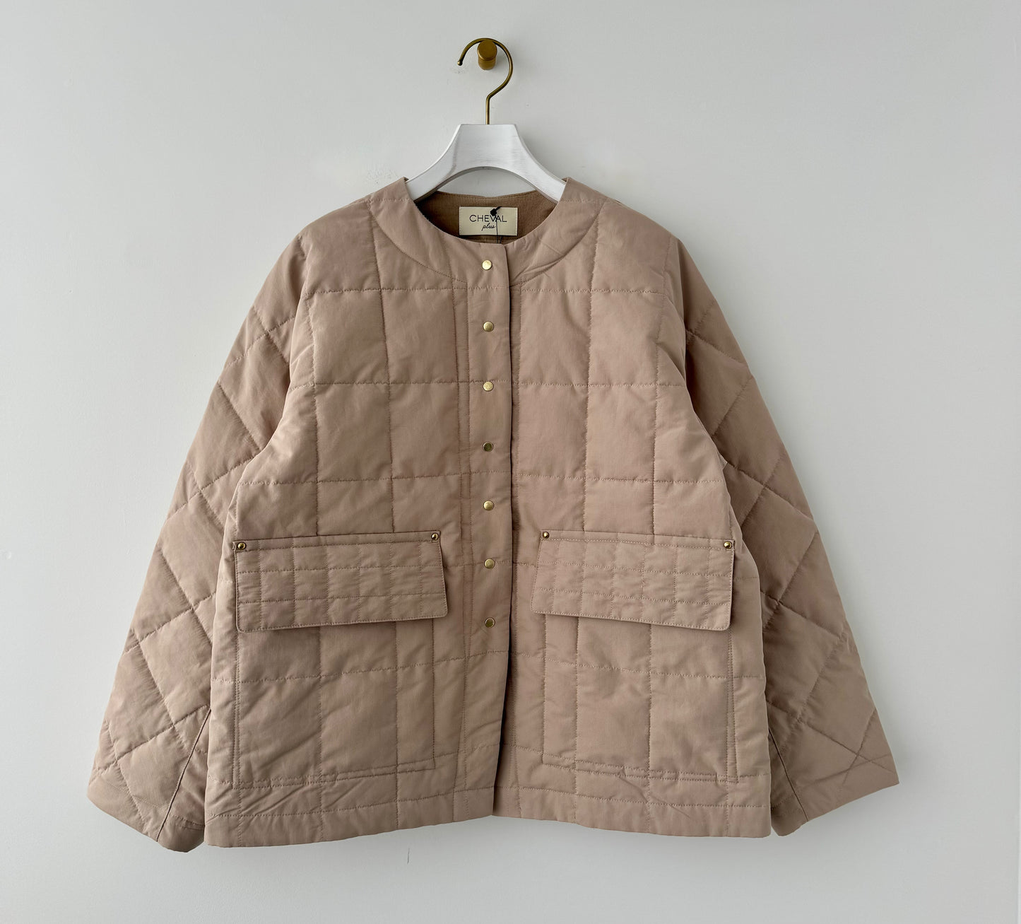 キルトのドルマンJK (BEIGE) CHEVAL plus ジャケット 通販 取扱店