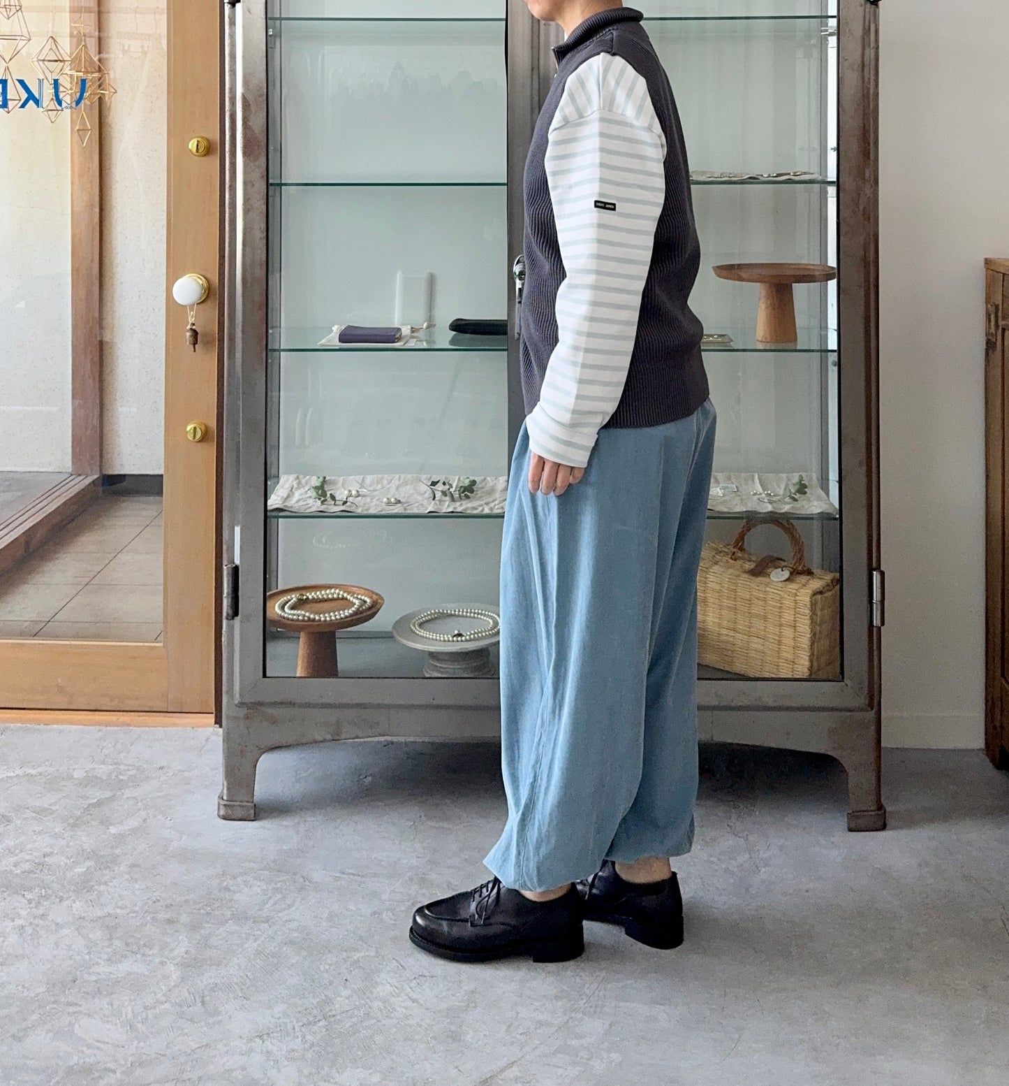 MERCERIZED COTTON RIB KNIT V/T ベスト Yonetomi 米富繊維 通販 取扱店