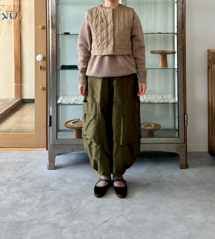 リバーシブル キルティング ショートジレ Porter des boutons ポルテデブトン 通販 取扱店