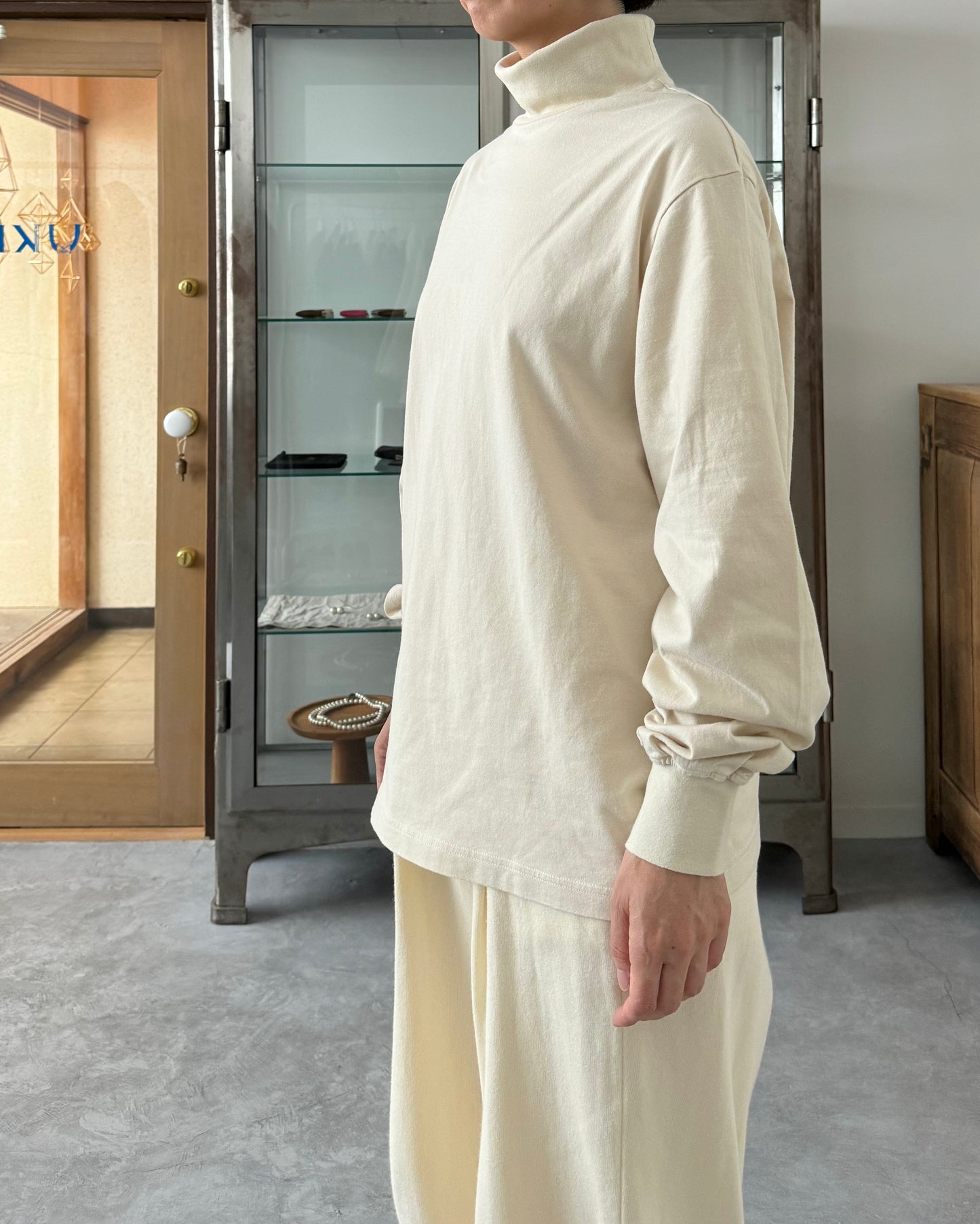 NEW BASIC GARMENT DYE T-SHIRT〈TURTLE NECK 〉Yonetomi 米富繊維 タートルネック 通販 取扱店