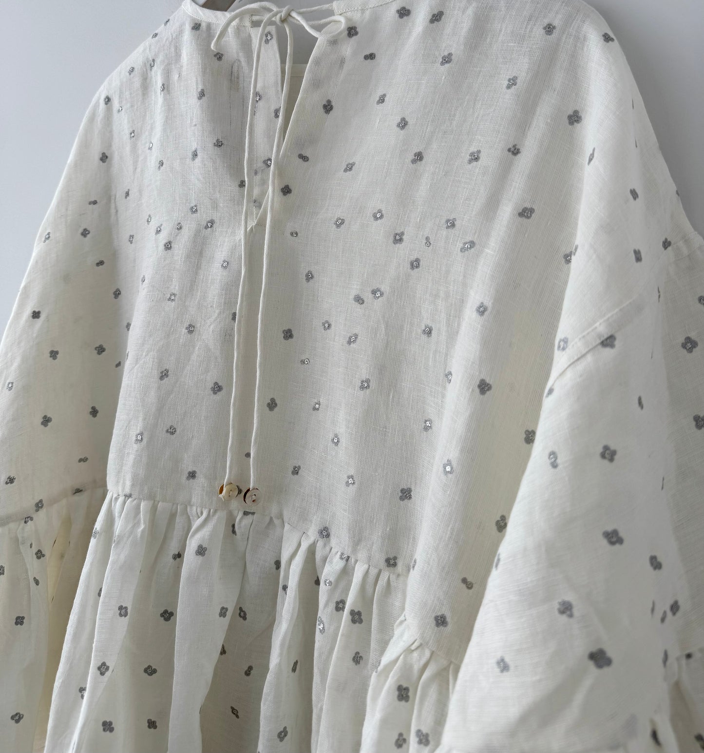 EMBROIDERY WIDE SLEEVE BLOUSE BUNON ブノン リネンブラウス 通販 取扱店