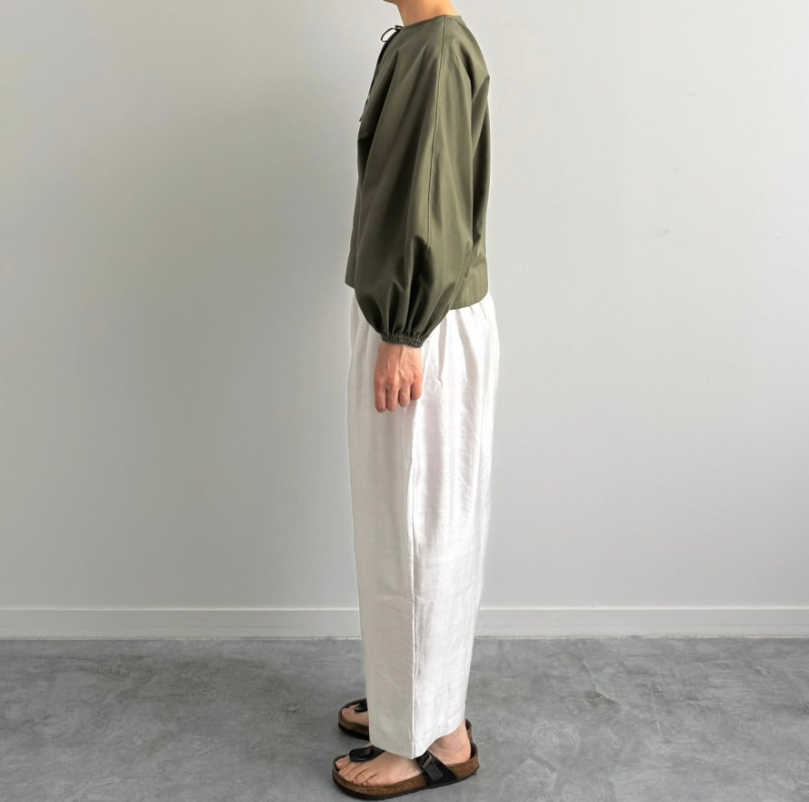VOLUME SLEEVE PULLOVER (OLIVE) TENNE HANDCRAFTED MODERN ブラウス 通販 取扱店