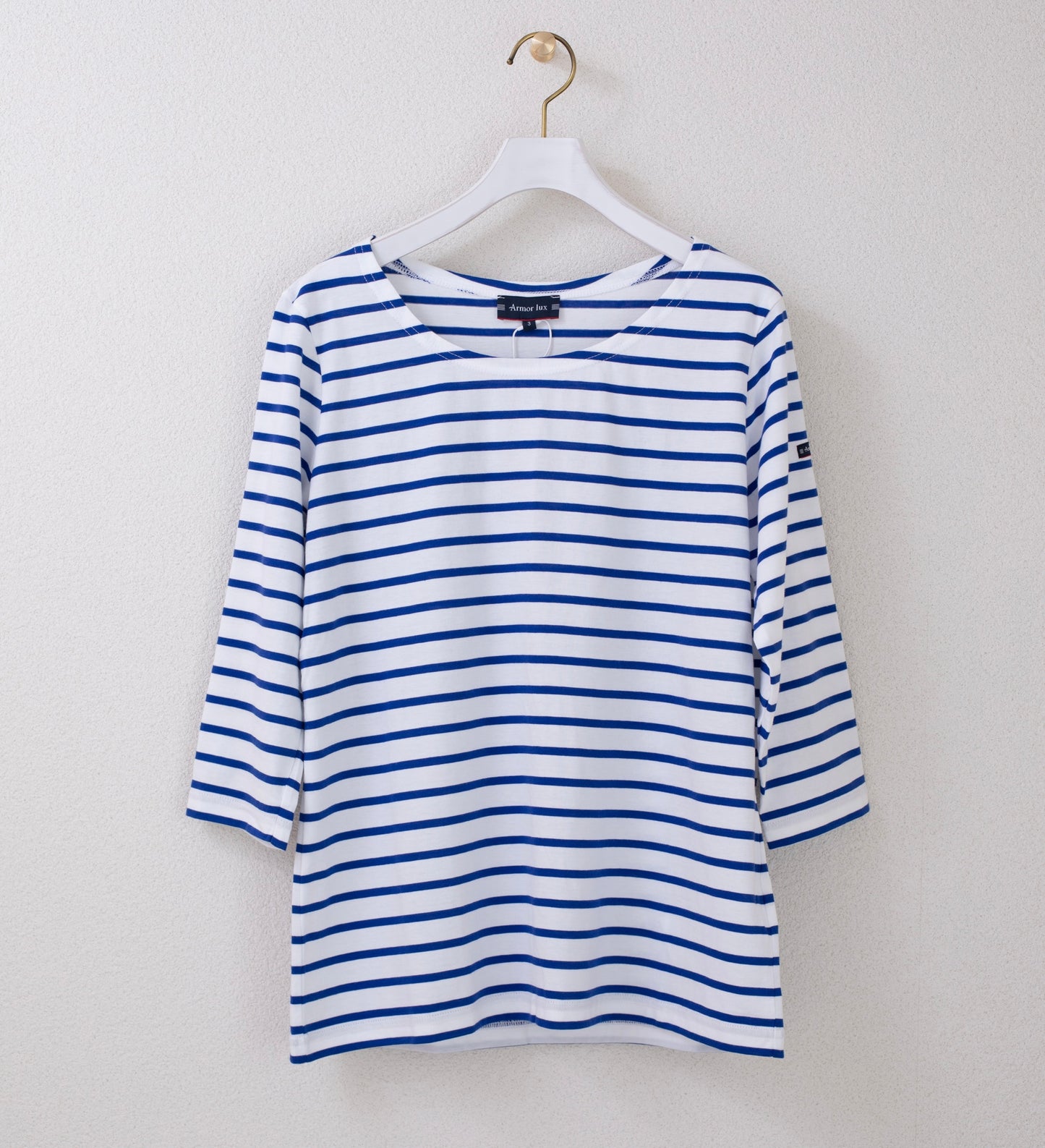 MANCHE 3/4 (BLANC / ÉTOILE FEMME) Armor lux ボーダー 通販 取扱店