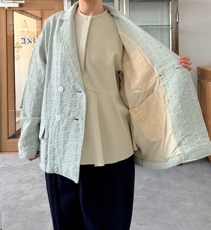 Kantha Over Jacket(LIGHT BLUE) BUNON ジャケット 通販 取扱店