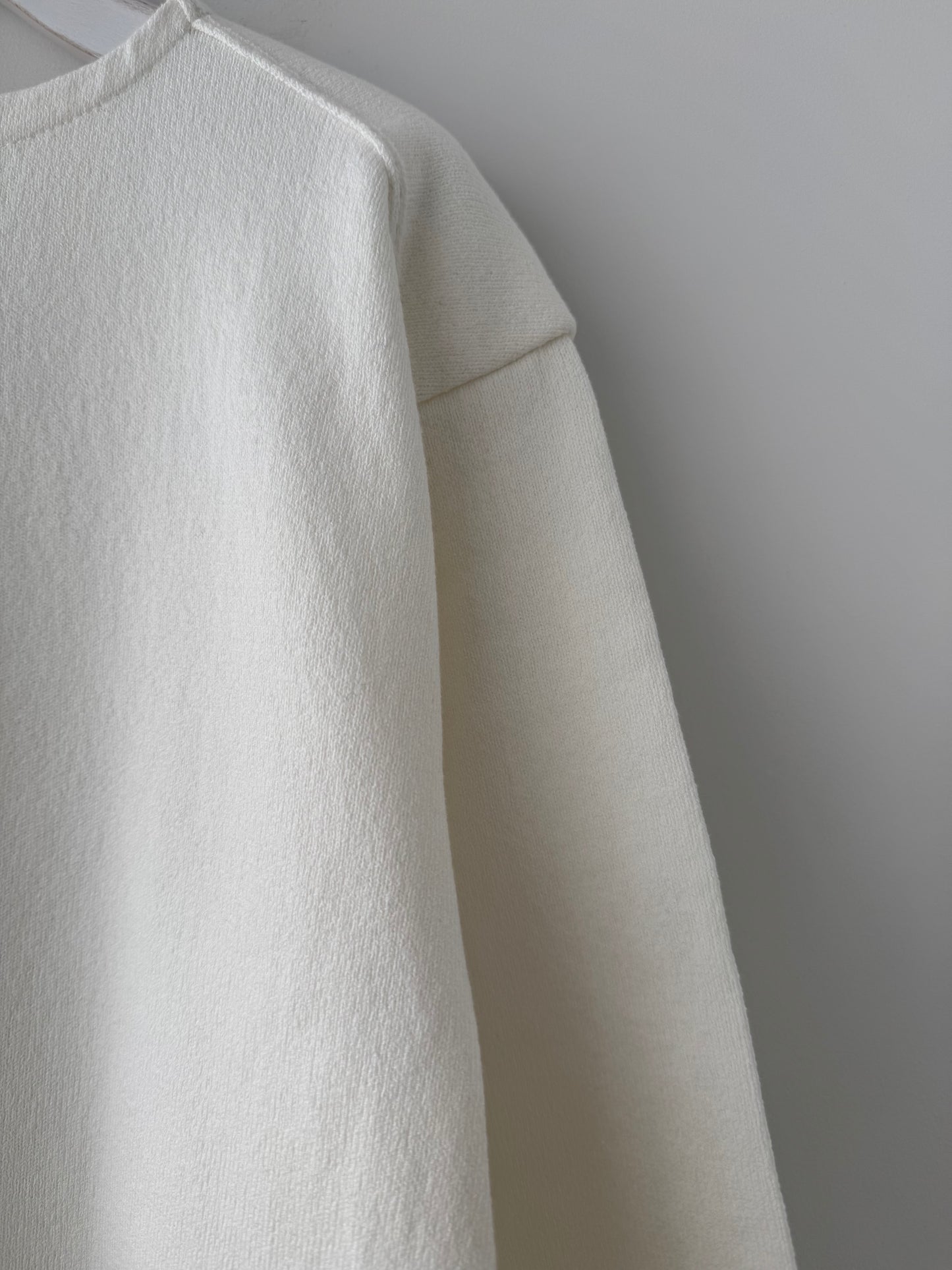 WAVE COTTON BASQUE KNIT P/O (WHITE) Yonetomi 通販 取扱店