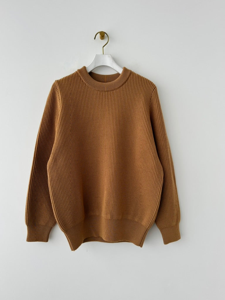 EX FINE WOOL RIB KNIT PULLOVER Yonetomi 米富繊維 ニット 通販 取扱店