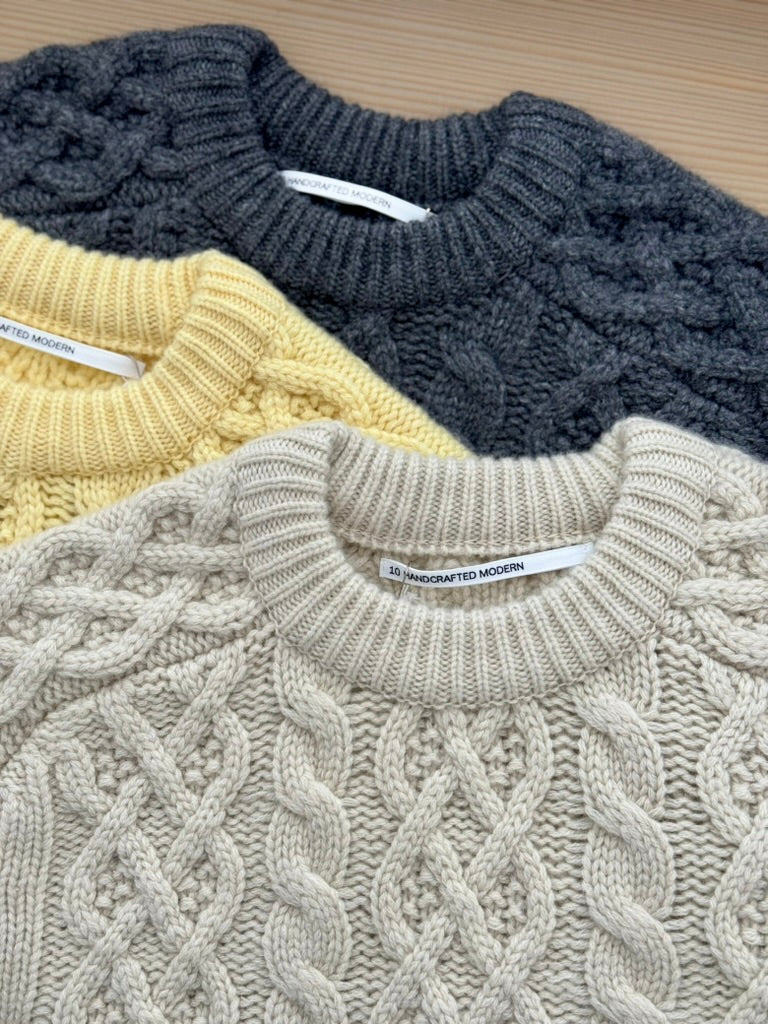 VOLUME SLEEVE ALAN KNIT PULLOVER (BEIGE) TENNE HANDCRAFTED MODERN ニット 通販 取扱店