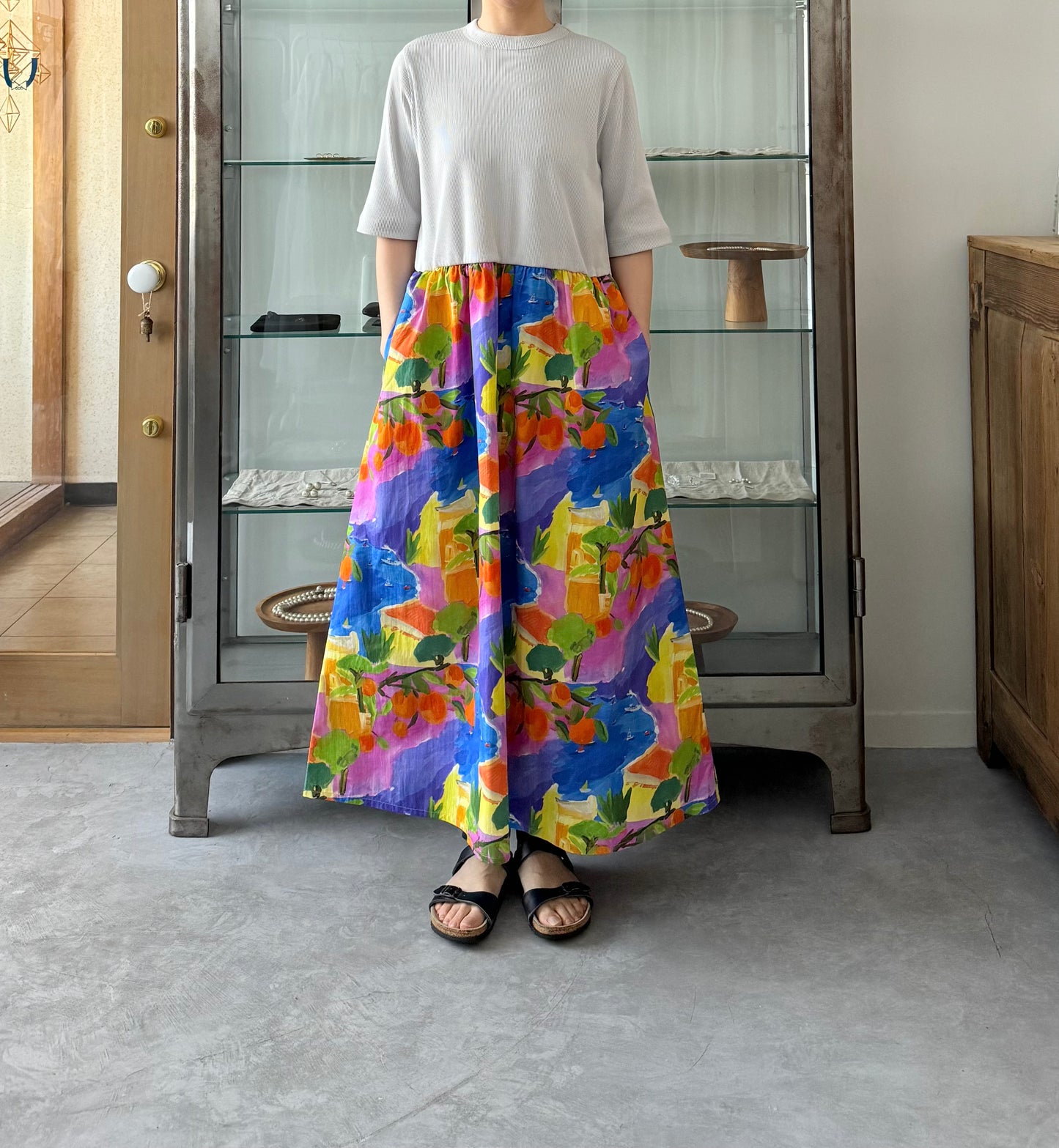 コンビネーションROBE (プリント)CHEVA plus ワンピース 通販 取扱店