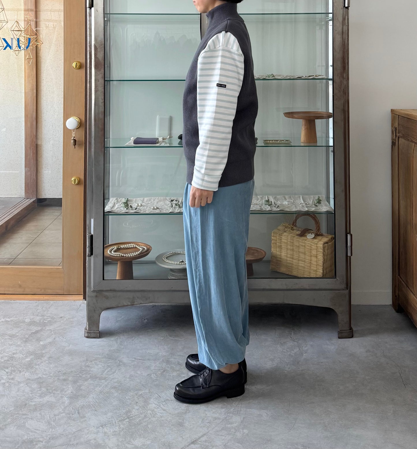MERCERIZED COTTON RIB KNIT V/T ベスト Yonetomi 米富繊維 通販 取扱店