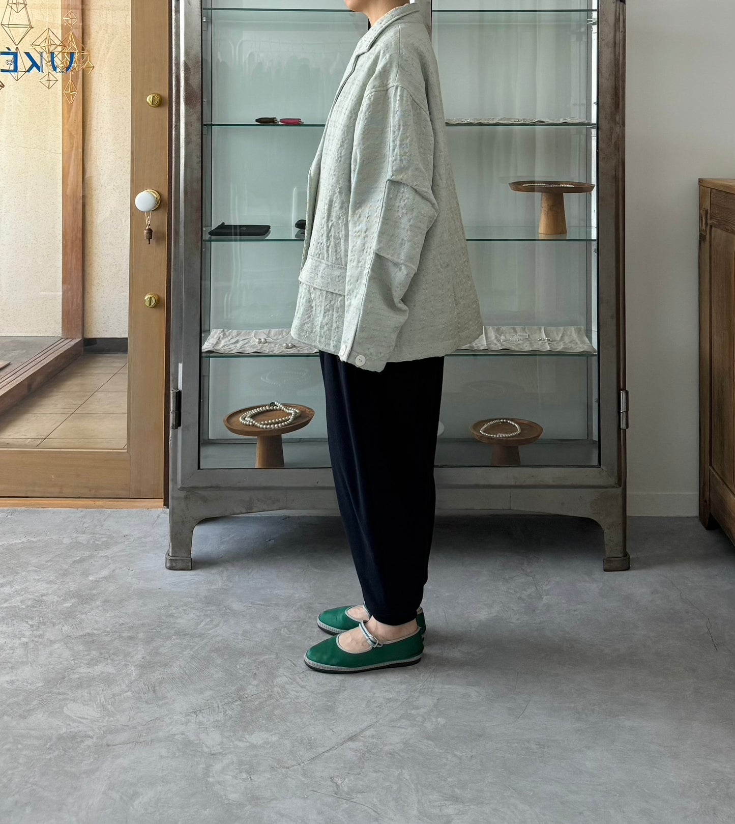 Kantha Over Jacket(LIGHT BLUE) BUNON ジャケット 通販 取扱店