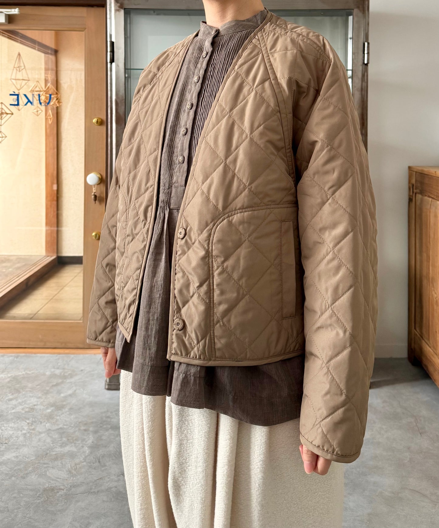リバーシブルキルティングジャケット Porter des boutons ポルテデブトン 通販 取扱店