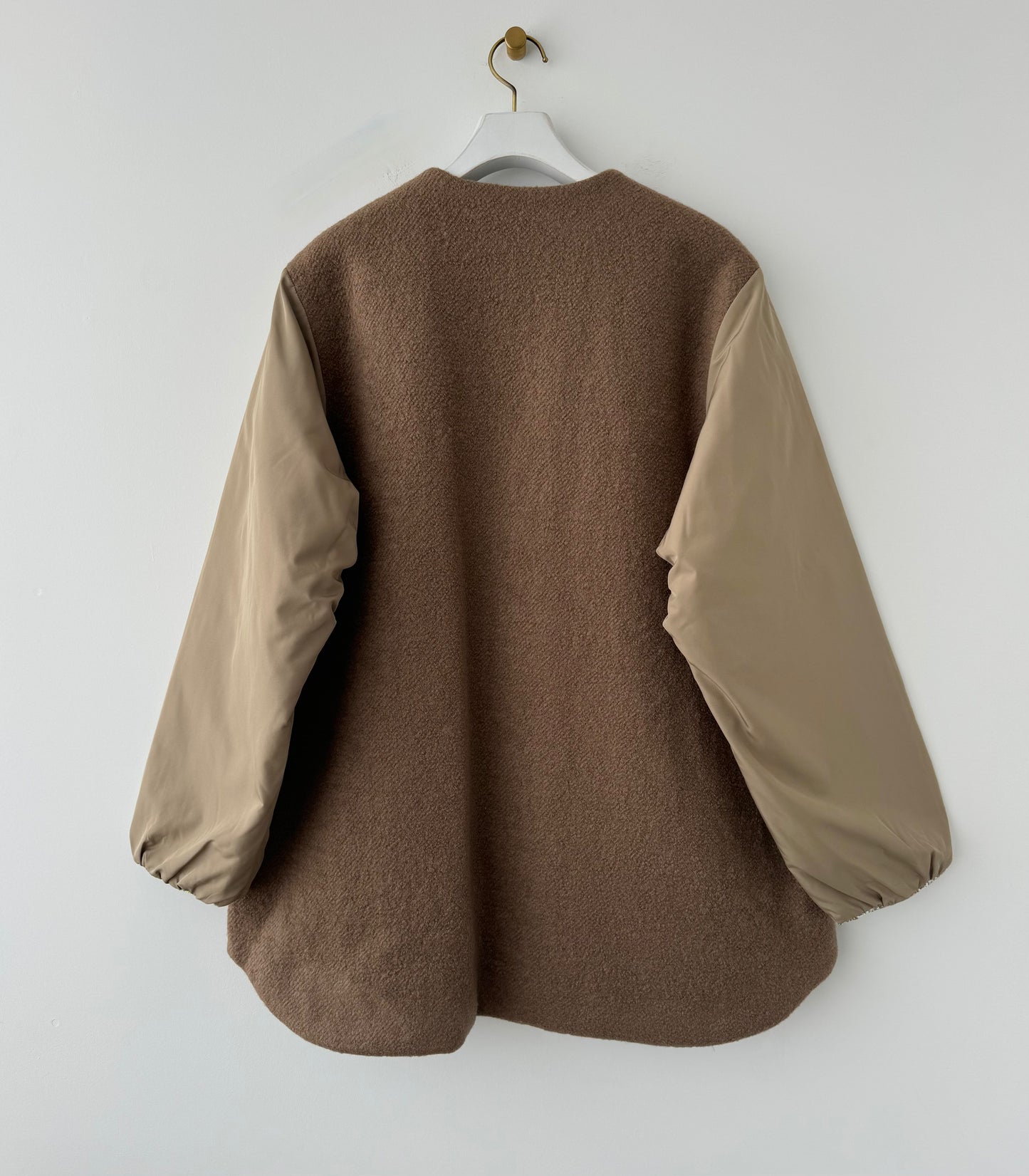 リバティリバーシブルコート (モカベージュ) Porter des boutons ポルテデブトン 通販 取扱店