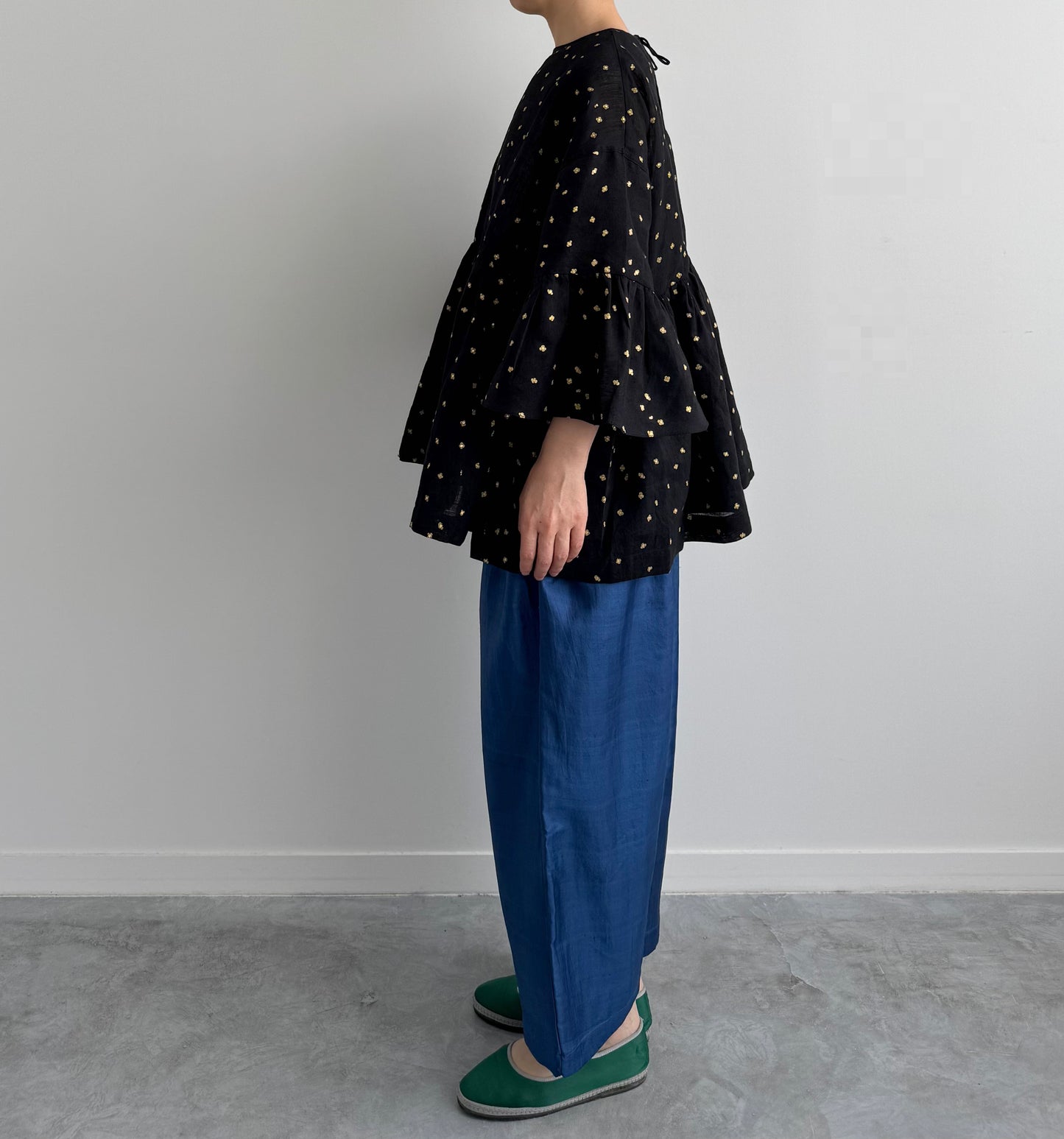 EMBROIDERY WIDE SLEEVE BLOUSE BUNON ブノン リネンブラウス 通販 取扱店