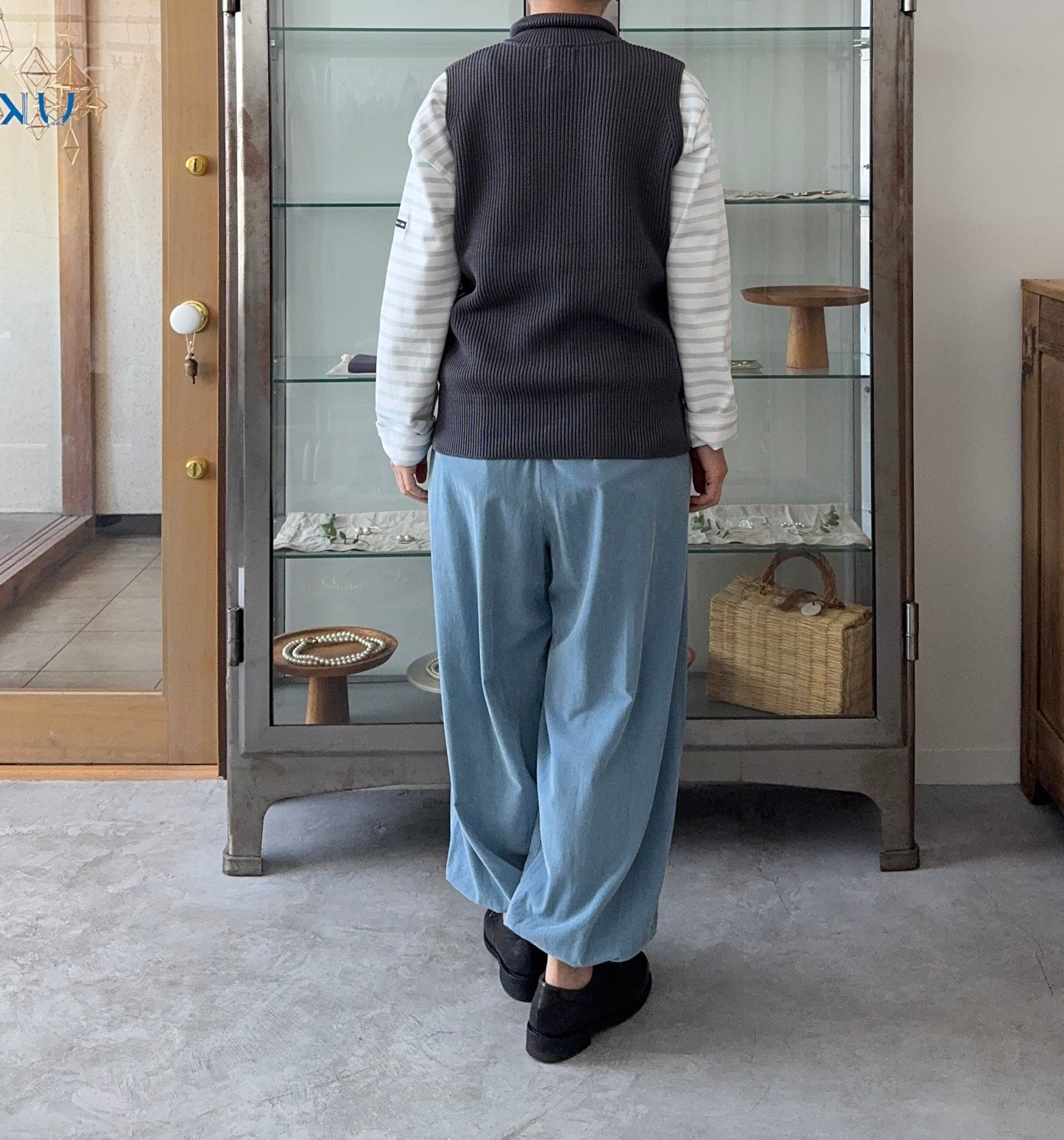 MERCERIZED COTTON RIB KNIT V/T ベスト Yonetomi 米富繊維 通販 取扱店