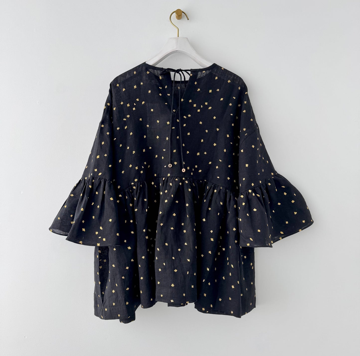 EMBROIDERY WIDE SLEEVE BLOUSE BUNON ブノン リネンブラウス 通販 取扱店