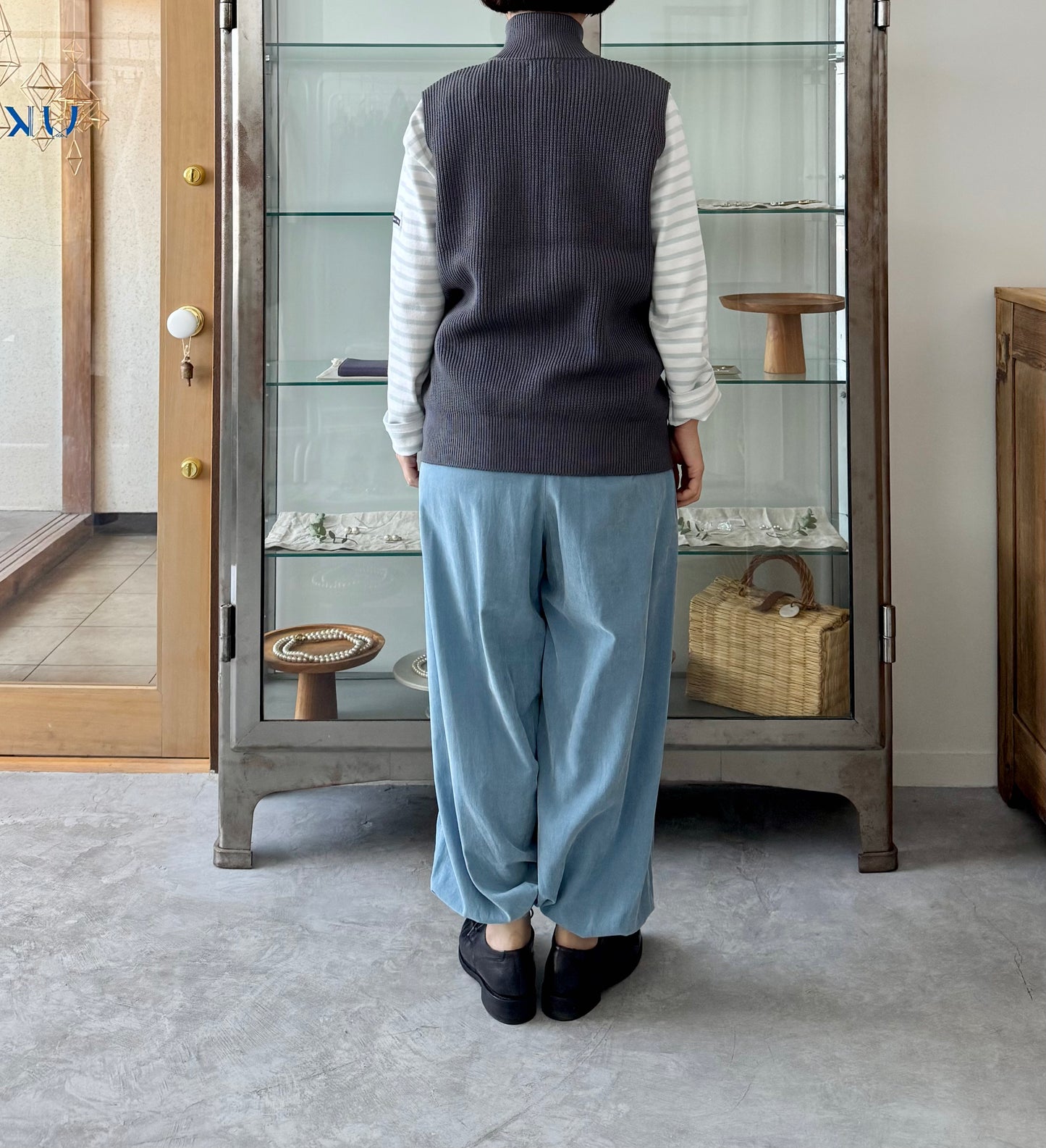 MERCERIZED COTTON RIB KNIT V/T ベスト Yonetomi 米富繊維 通販 取扱店