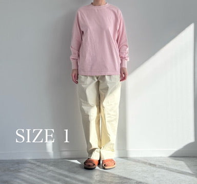 GARMENT DYED SOLID T-SHIRT (LONG SLEEVE) Yonetomi 米富繊維 長袖Tシャツ 通販 取扱店