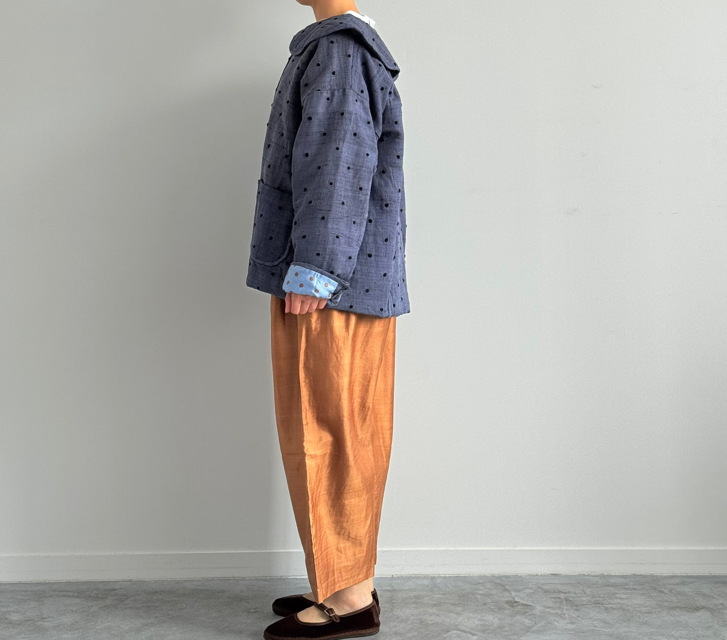 ROUND COLLAR BLOUSON