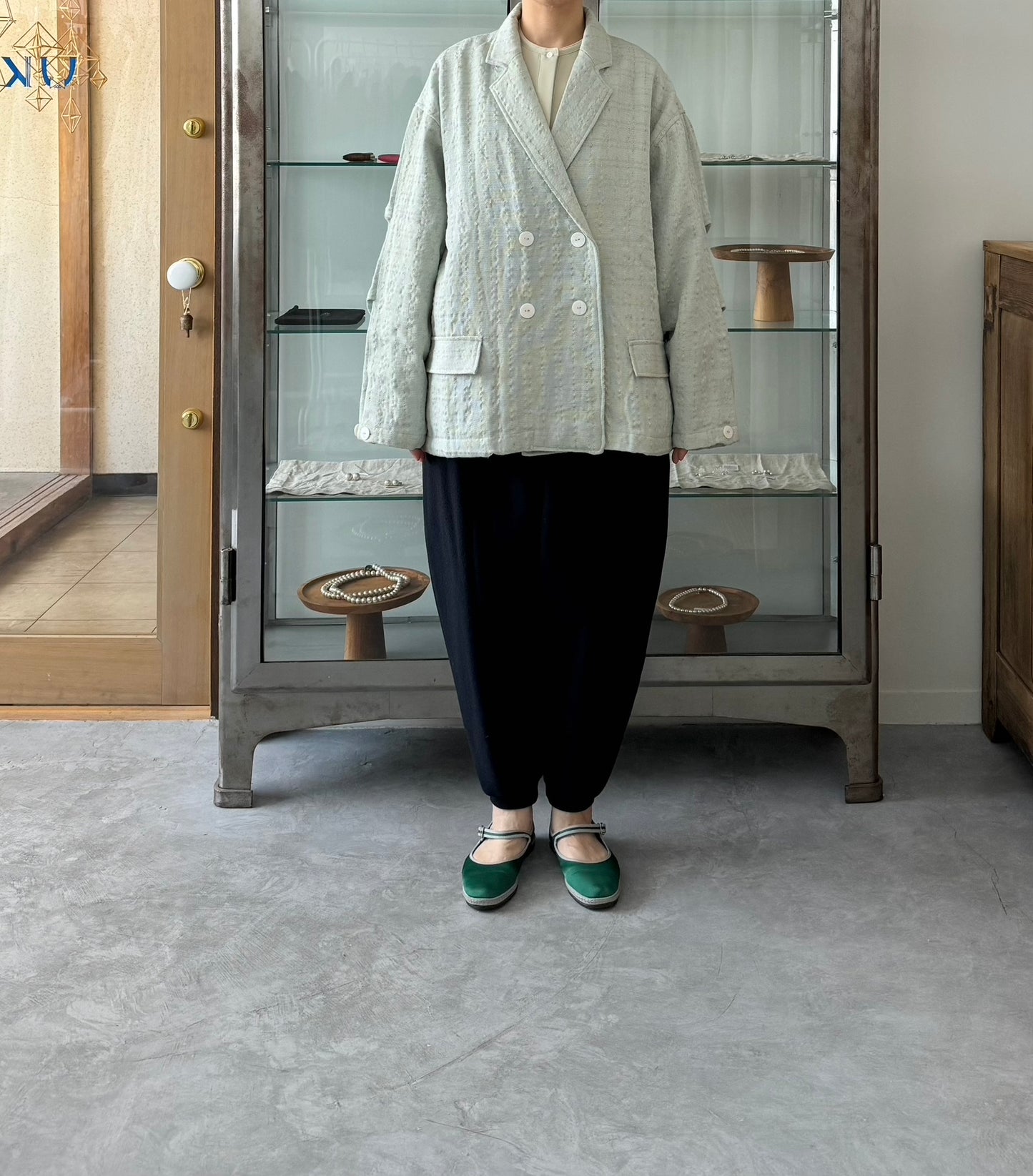 Kantha Over Jacket(LIGHT BLUE) BUNON ジャケット 通販 取扱店