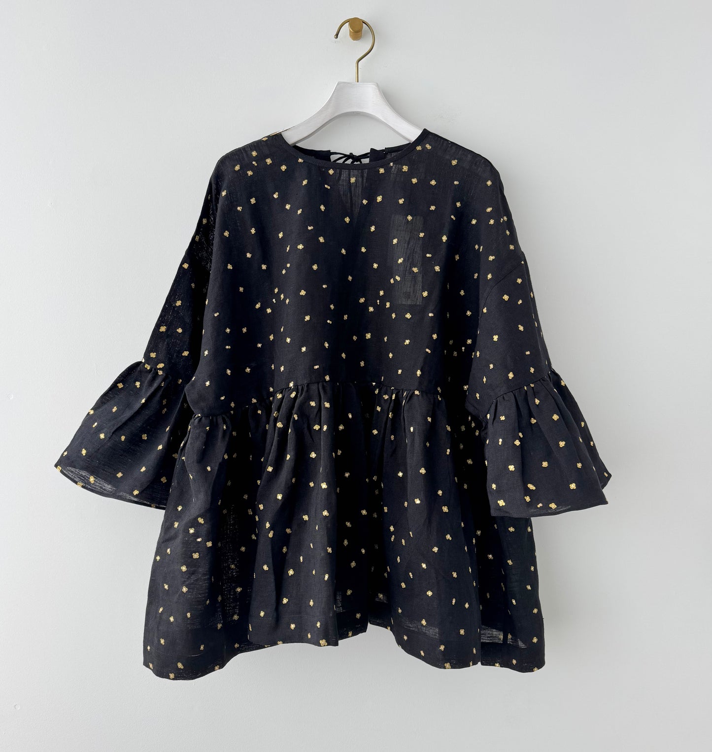 EMBROIDERY WIDE SLEEVE BLOUSE BUNON ブノン リネンブラウス 通販 取扱店
