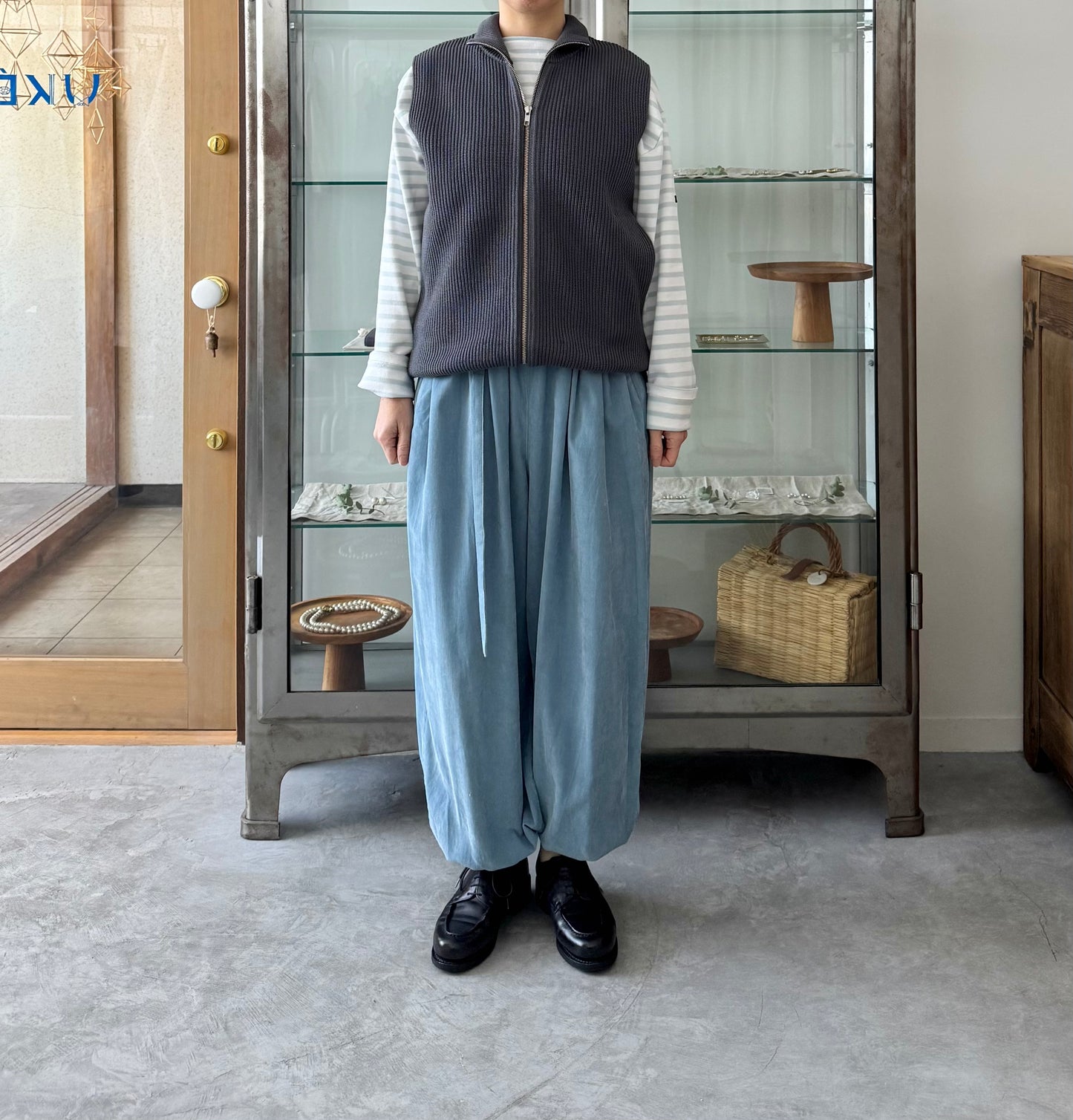 MERCERIZED COTTON RIB KNIT V/T ベスト Yonetomi 米富繊維 通販 取扱店