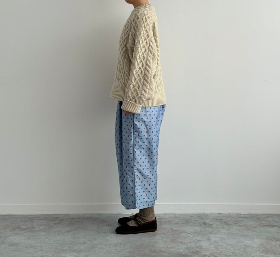 TUCK PANTS ( POLKA DOTS) BUNON ドット柄パンツ 通販 取扱店