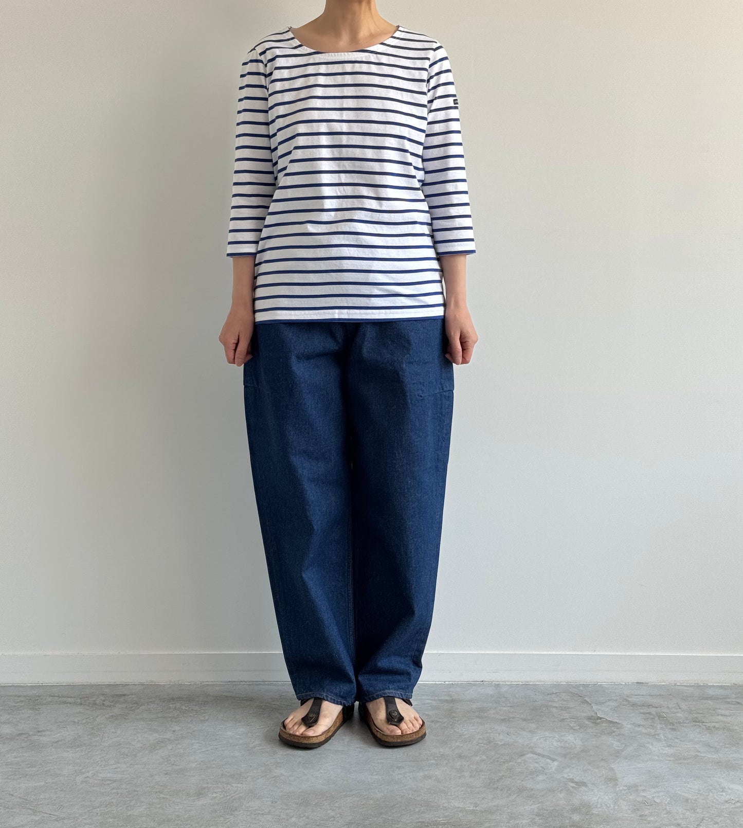 MANCHE 3/4 (BLANC / ÉTOILE FEMME) Armor lux ボーダー 通販 取扱店