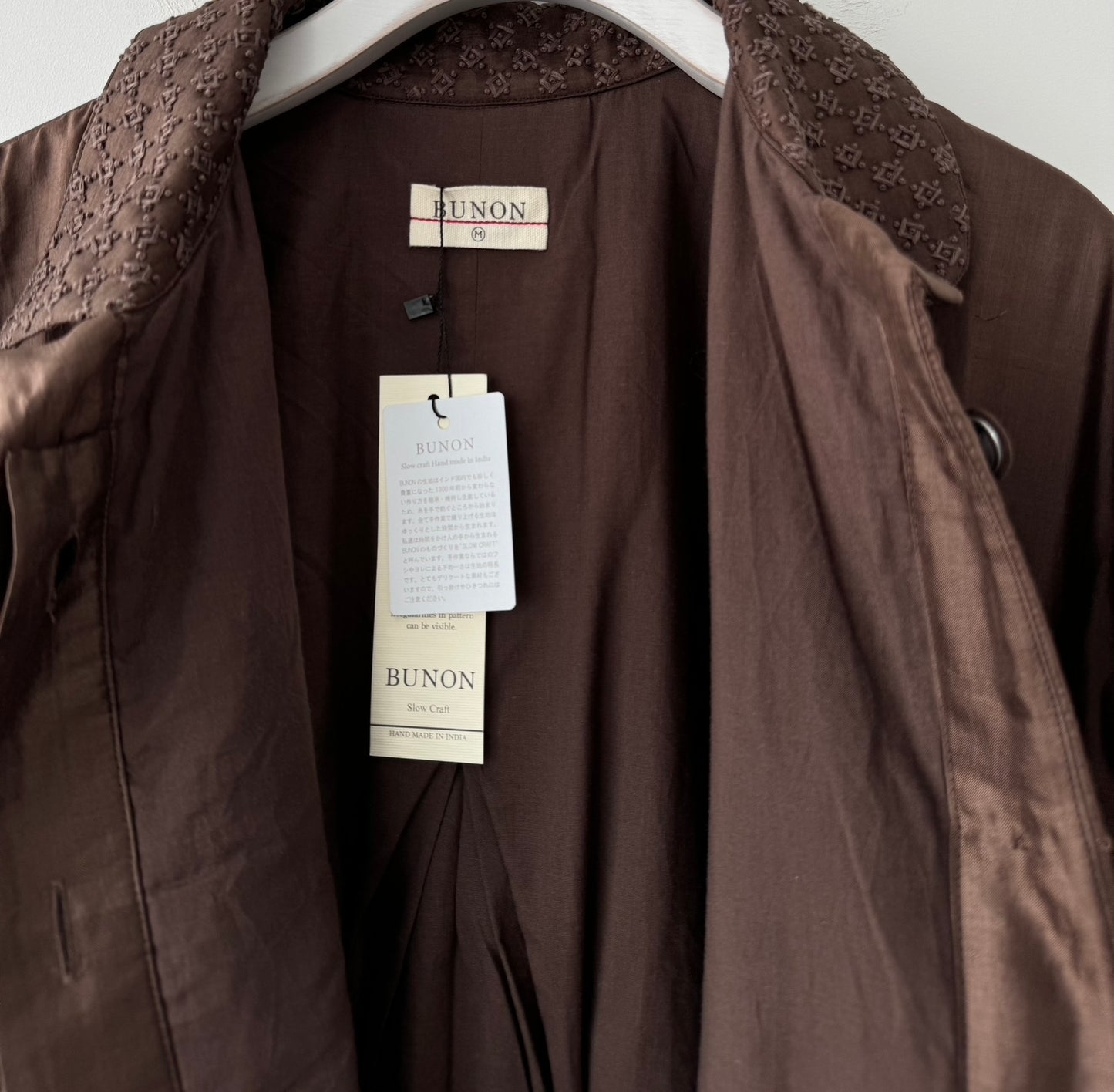 Embroidery Quilting Coat BUNON コート 通販 取扱店