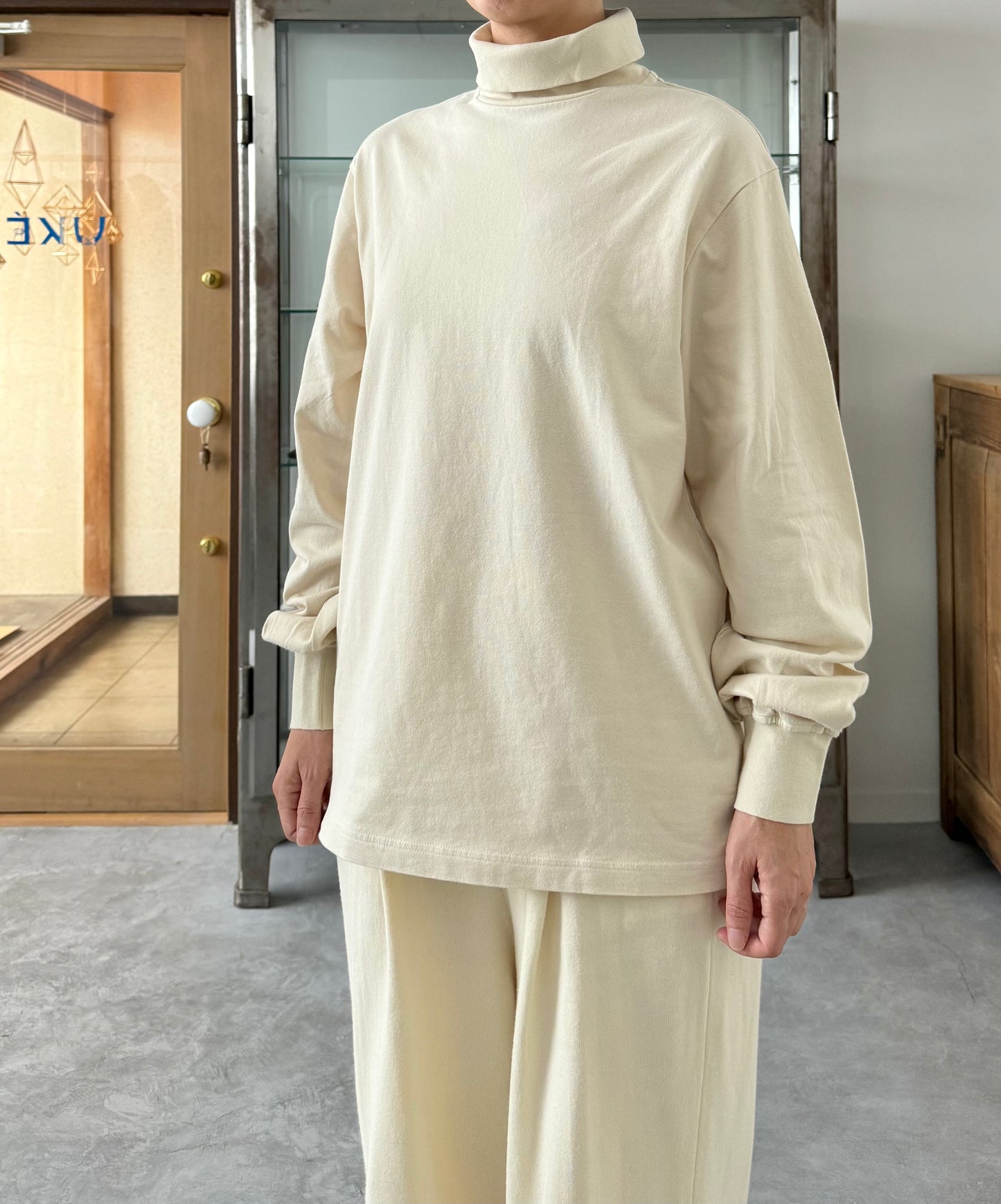 NEW BASIC GARMENT DYE T-SHIRT〈TURTLE NECK 〉Yonetomi 米富繊維 タートルネック 通販 取扱店