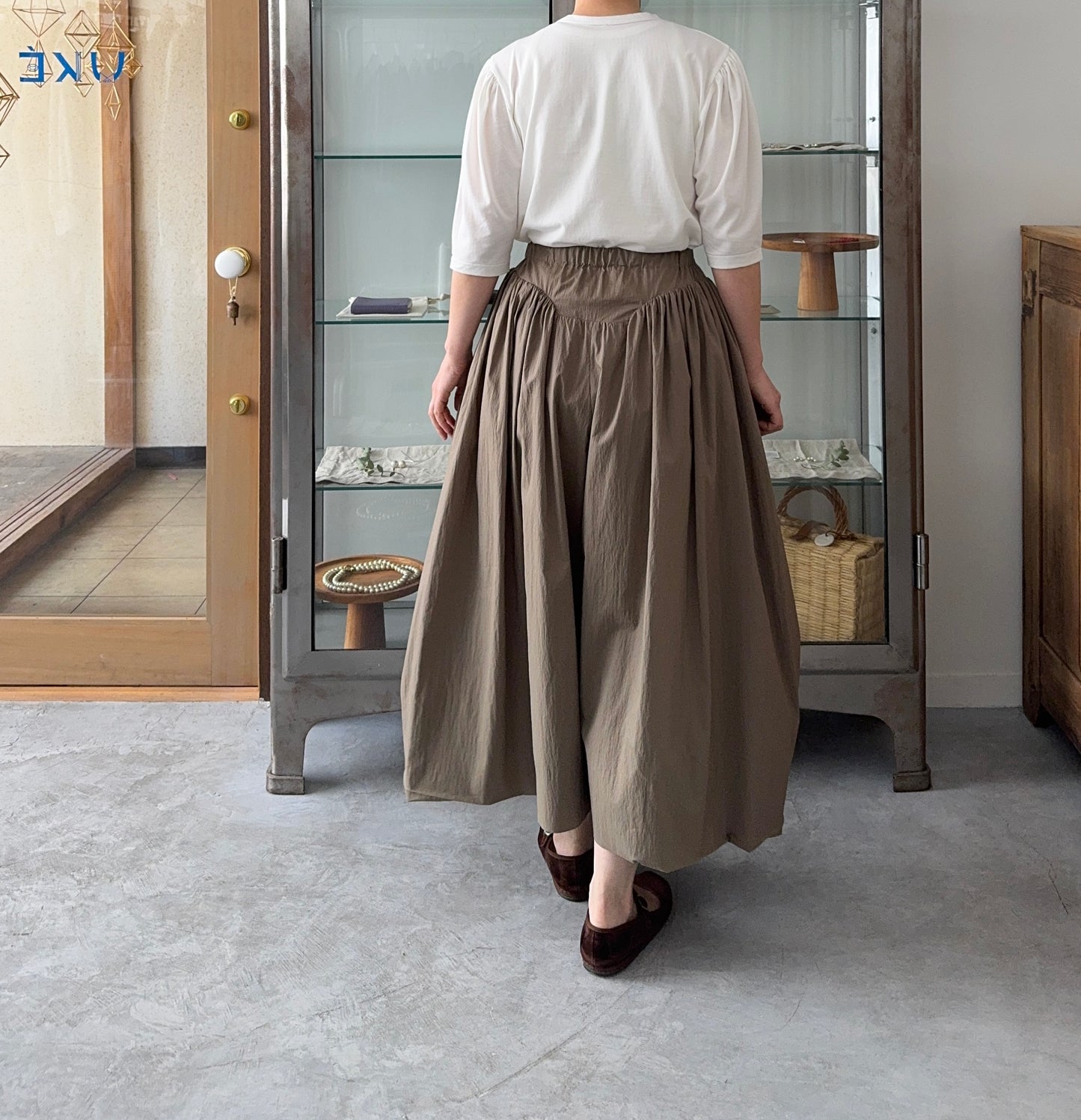 ROUND GATHER WIDE PANTS TENNE HANDCRAFTED MODERN 通販 取扱店