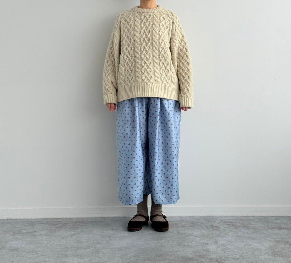 VOLUME SLEEVE ALAN KNIT PULLOVER (BEIGE) TENNE HANDCRAFTED MODERN ニット 通販 取扱店