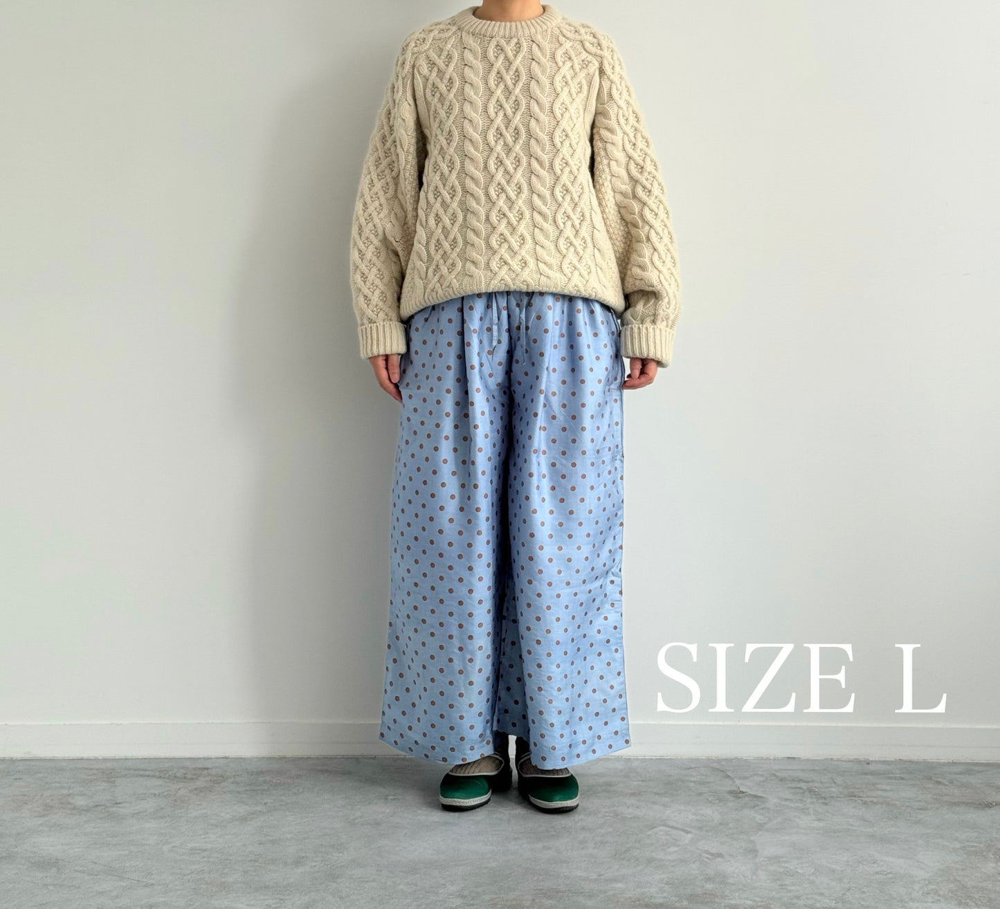 TUCK PANTS ( POLKA DOTS) BUNON ドット柄パンツ 通販 取扱店