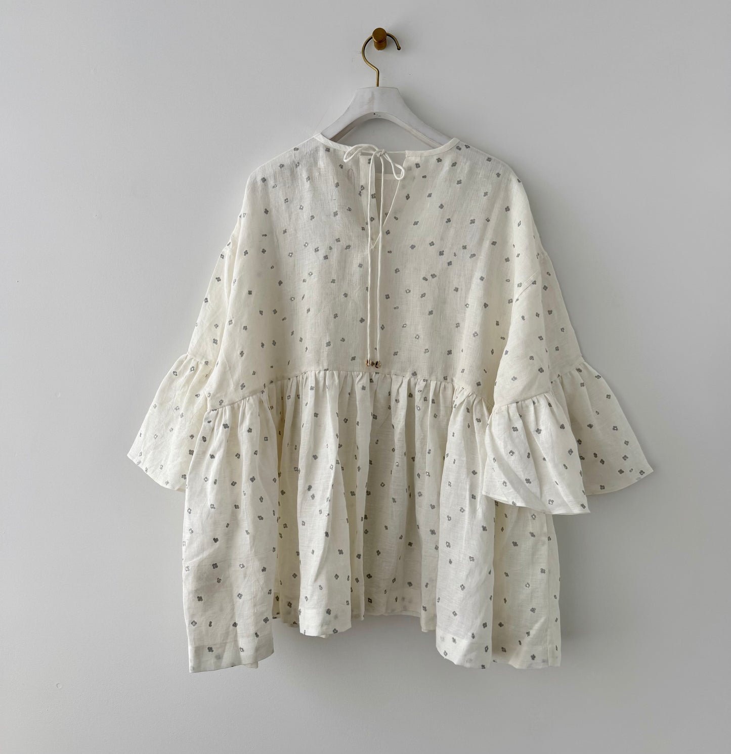 EMBROIDERY WIDE SLEEVE BLOUSE BUNON ブノン リネンブラウス 通販 取扱店