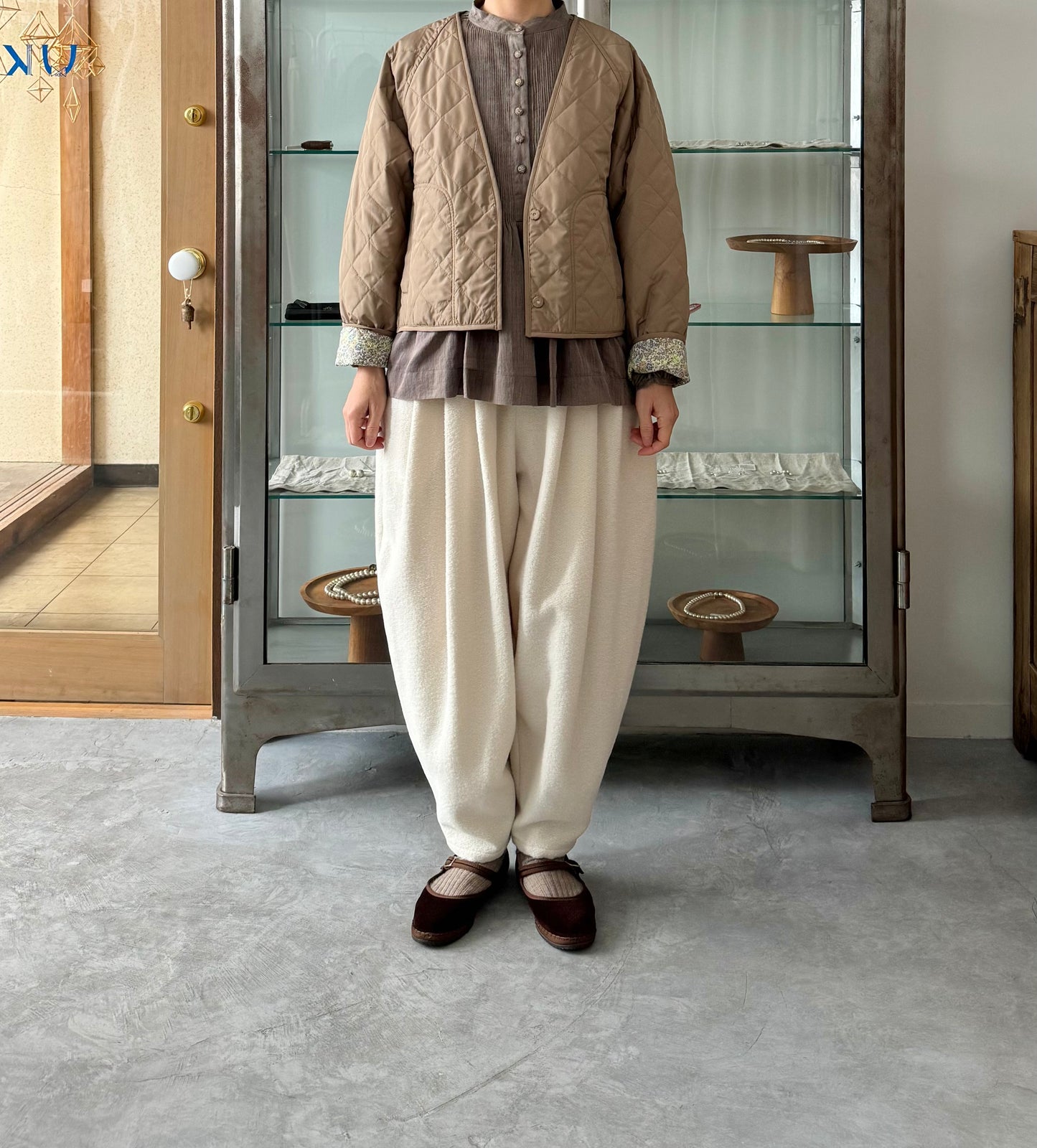 リバーシブルキルティングジャケット Porter des boutons ポルテデブトン 通販 取扱店