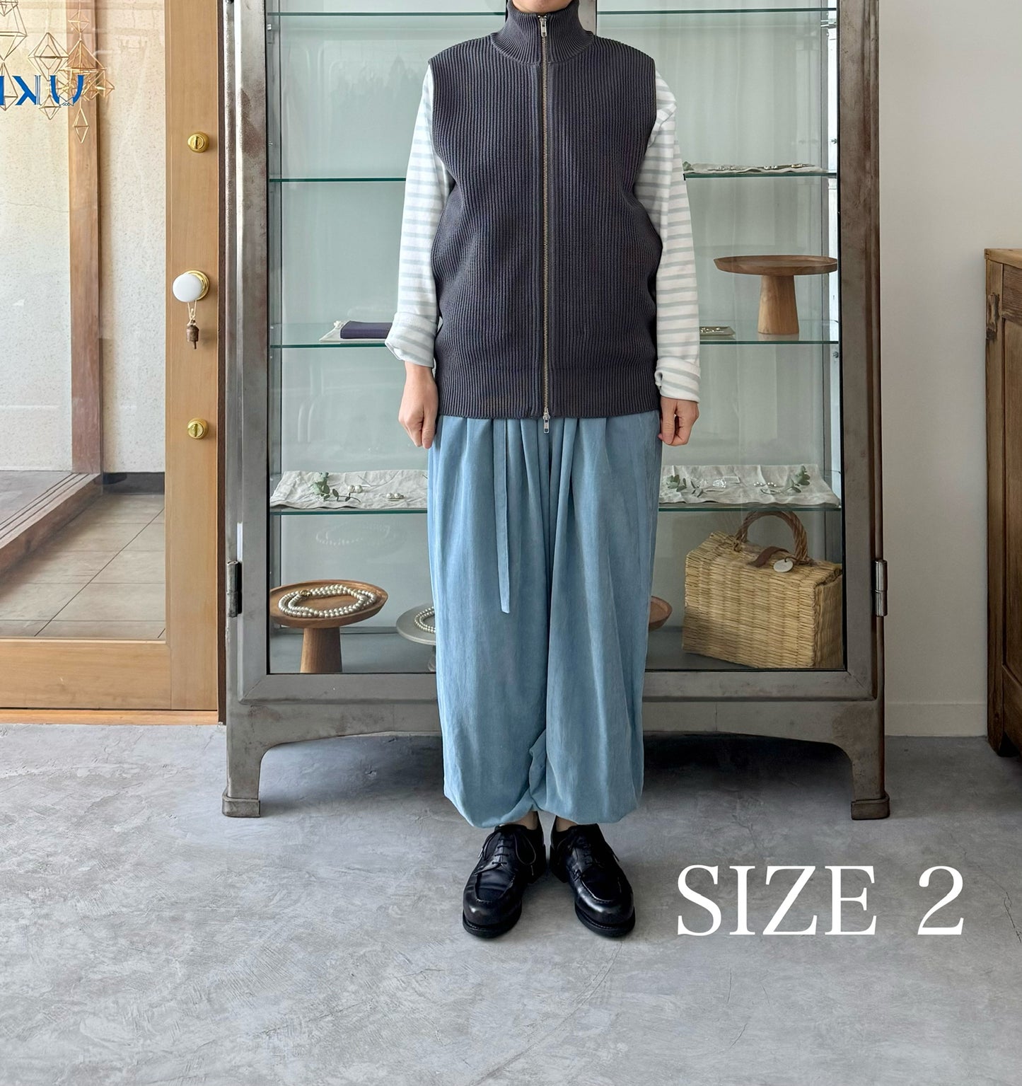 MERCERIZED COTTON RIB KNIT V/T ベスト Yonetomi 米富繊維 通販 取扱店