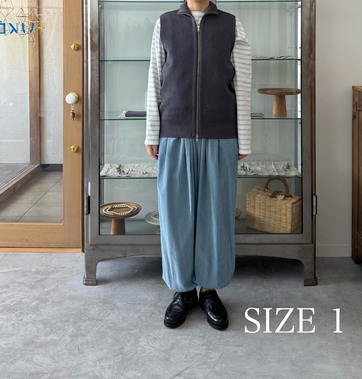 MERCERIZED COTTON RIB KNIT V/T ベスト Yonetomi 米富繊維 通販 取扱店