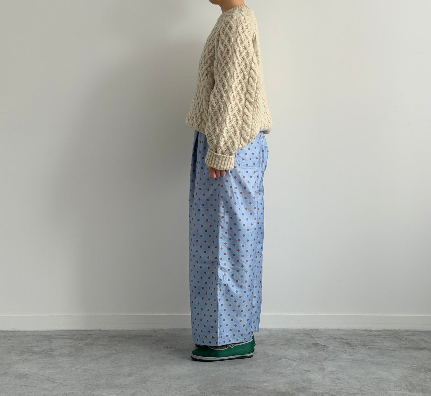 TUCK PANTS ( POLKA DOTS) BUNON ドット柄パンツ 通販 取扱店