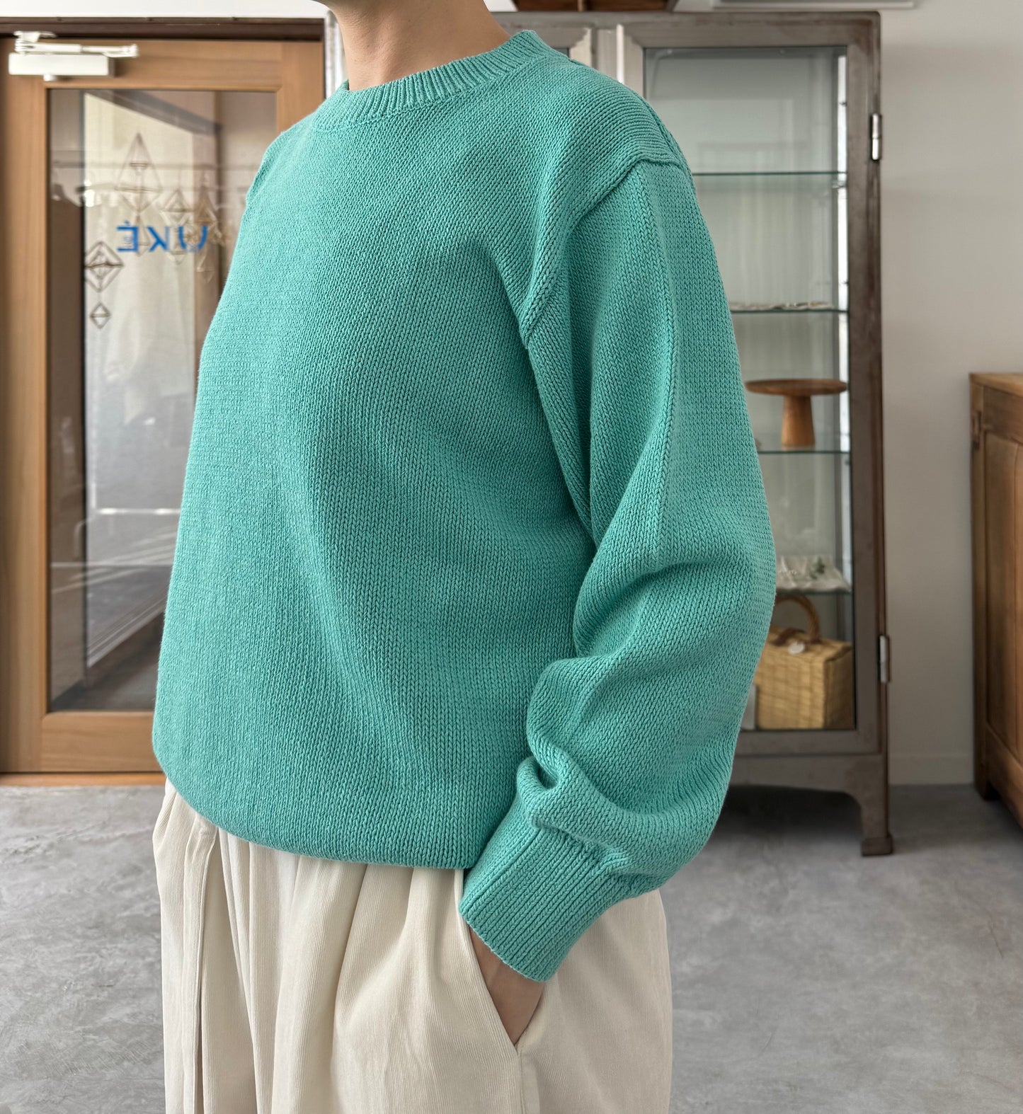 WASHI COTTON KNIT P/O Yonetomi 米富繊維 ニット 通販 取扱店