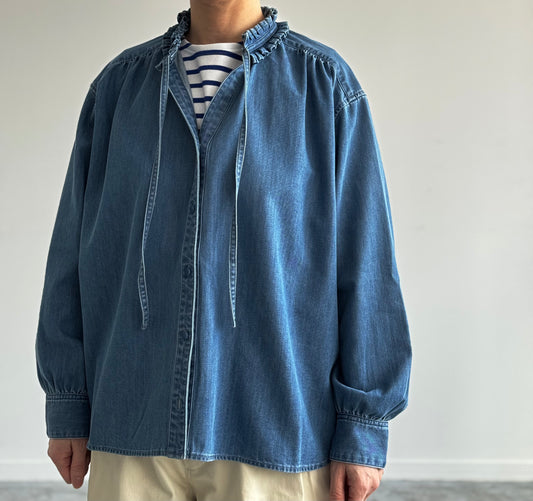 タックカラーシャツ