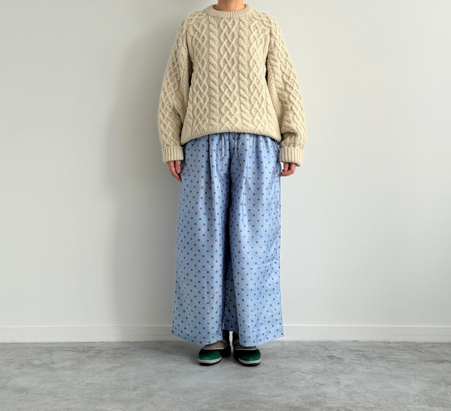 VOLUME SLEEVE ALAN KNIT PULLOVER (BEIGE) TENNE HANDCRAFTED MODERN ニット 通販 取扱店