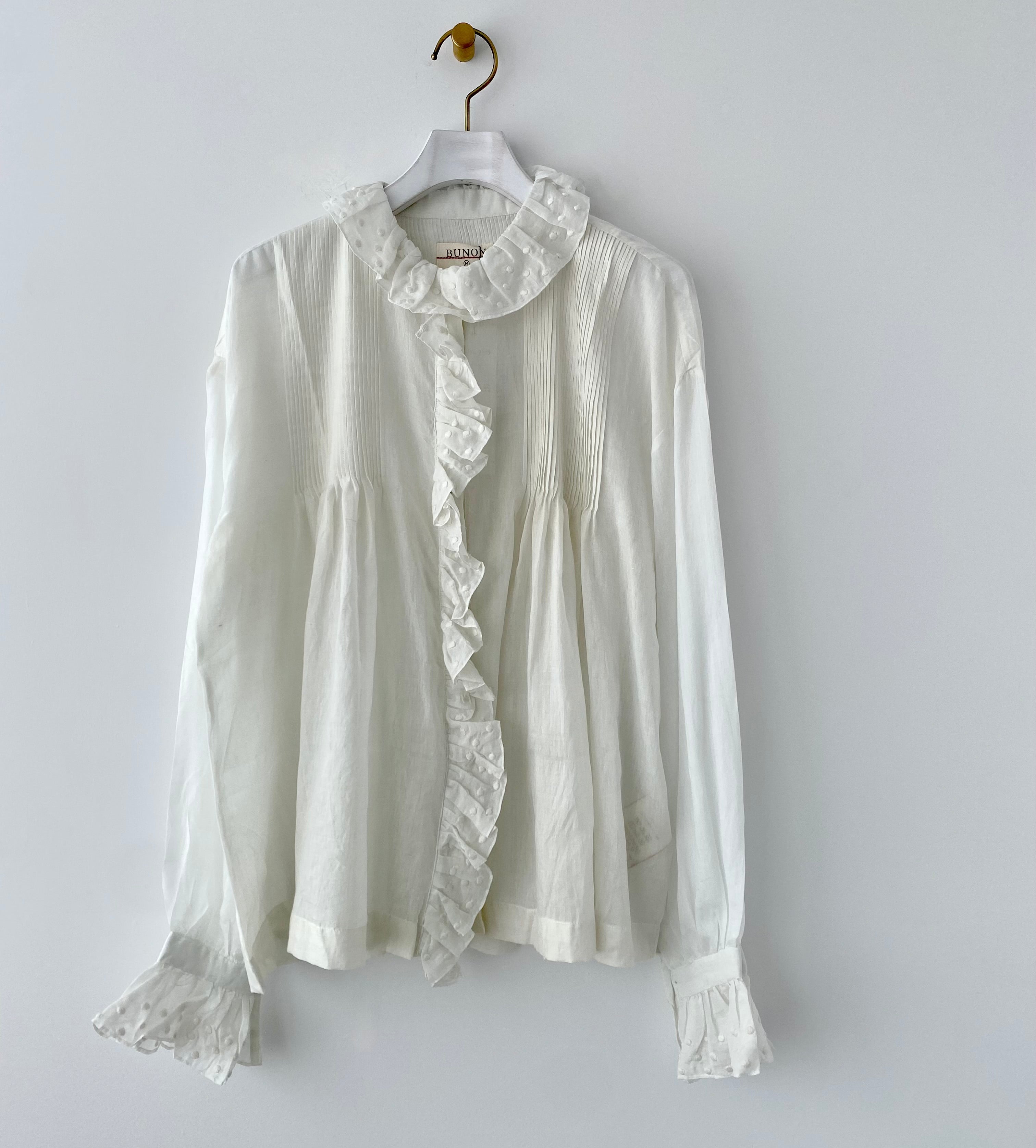 Embroidery Frill Blouse BUNON ブノン 通販 – UKÉ_midori