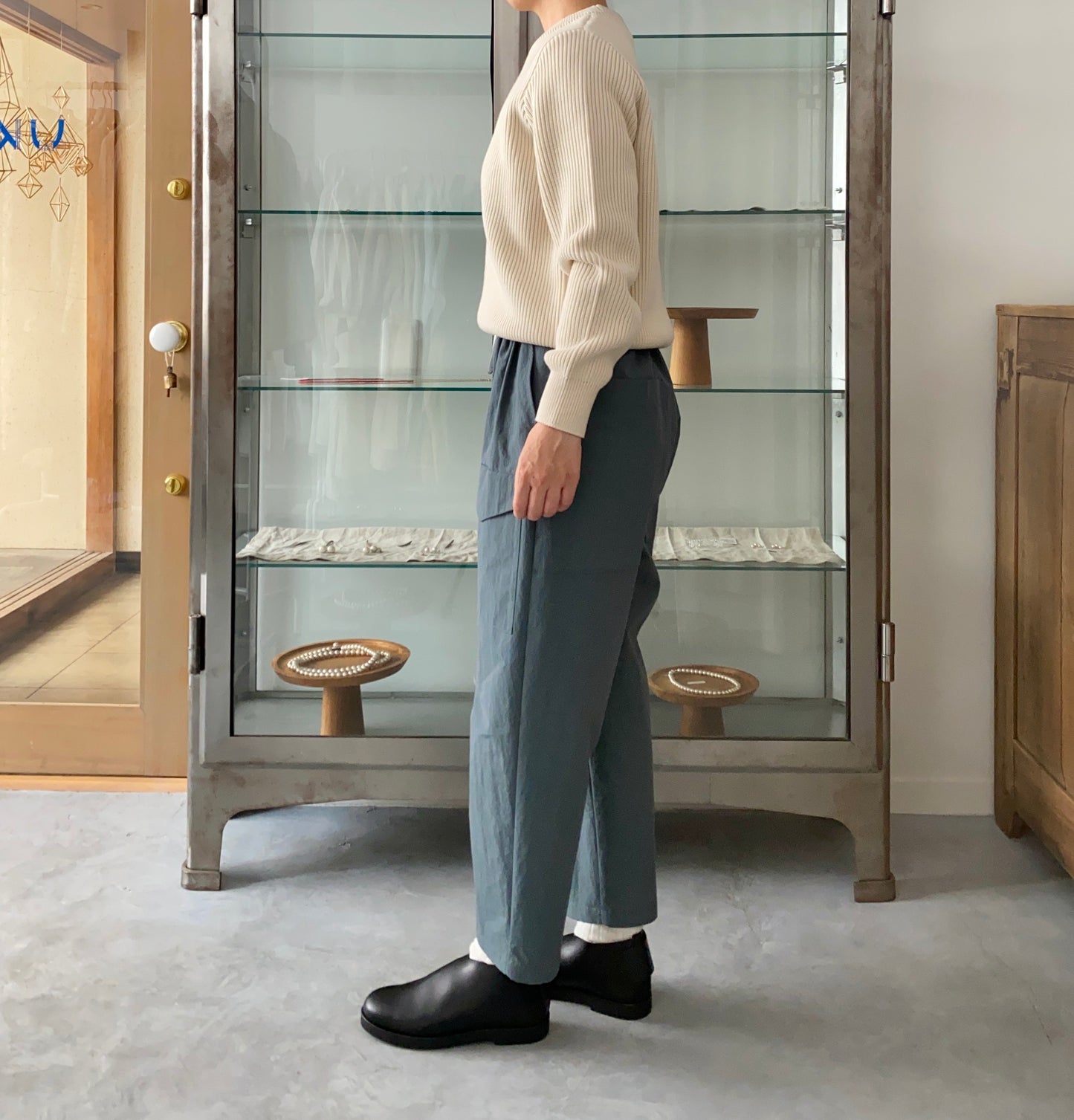 EX FINE WOOL RIB KNIT PULLOVER Yonetomi 米富繊維 通販