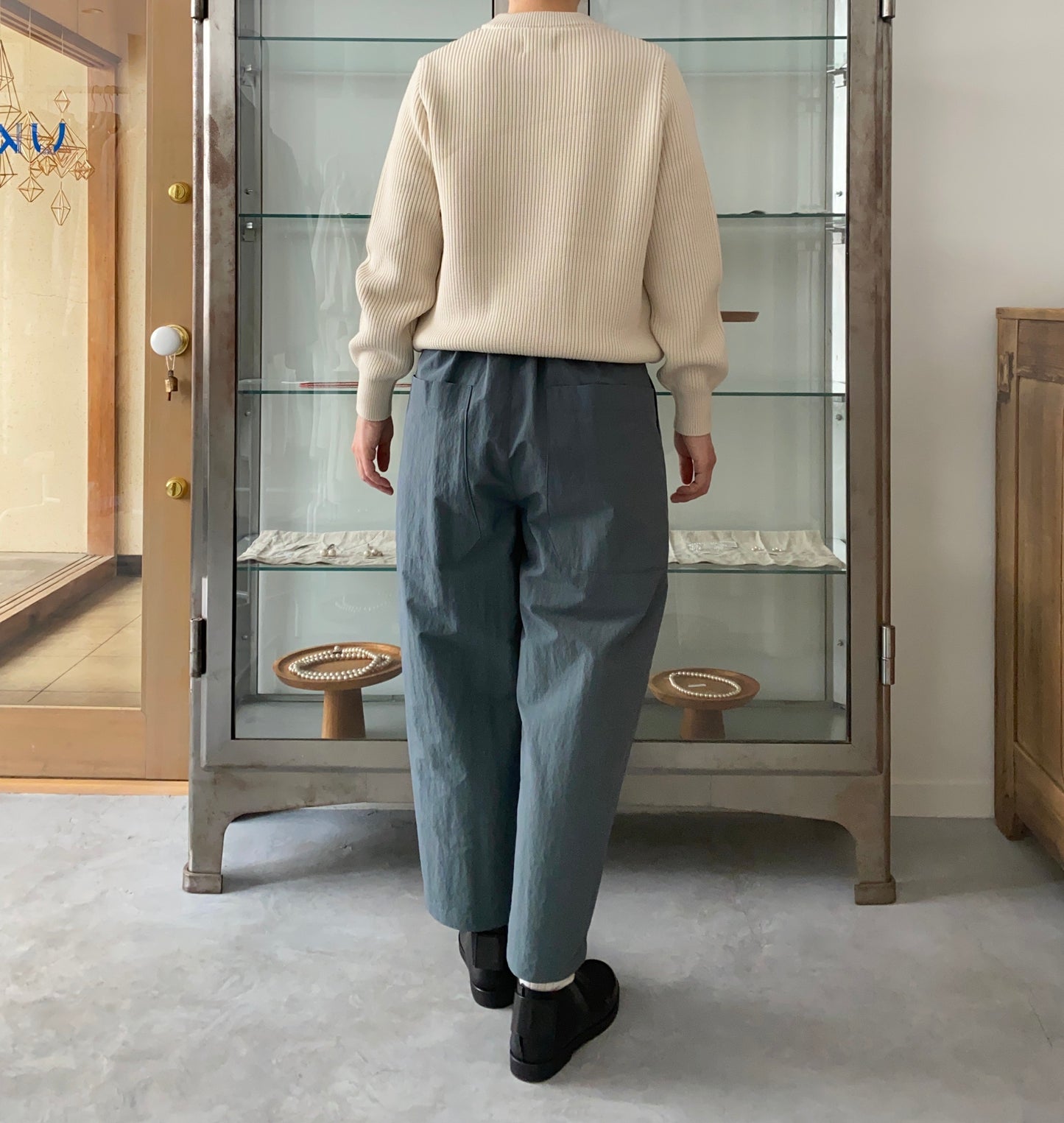 EX FINE WOOL RIB KNIT PULLOVER Yonetomi 米富繊維 通販